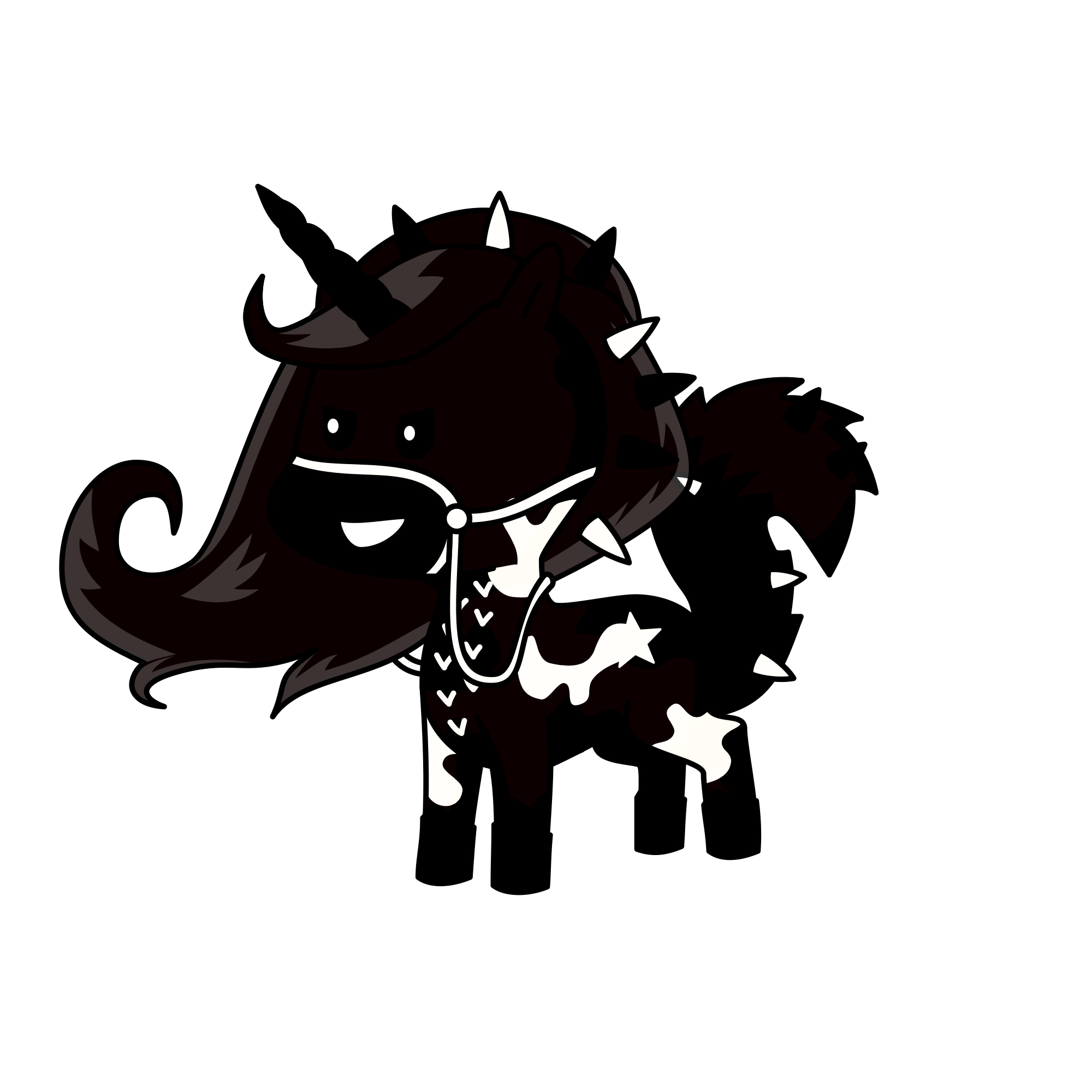 Dark moon, the unicorn