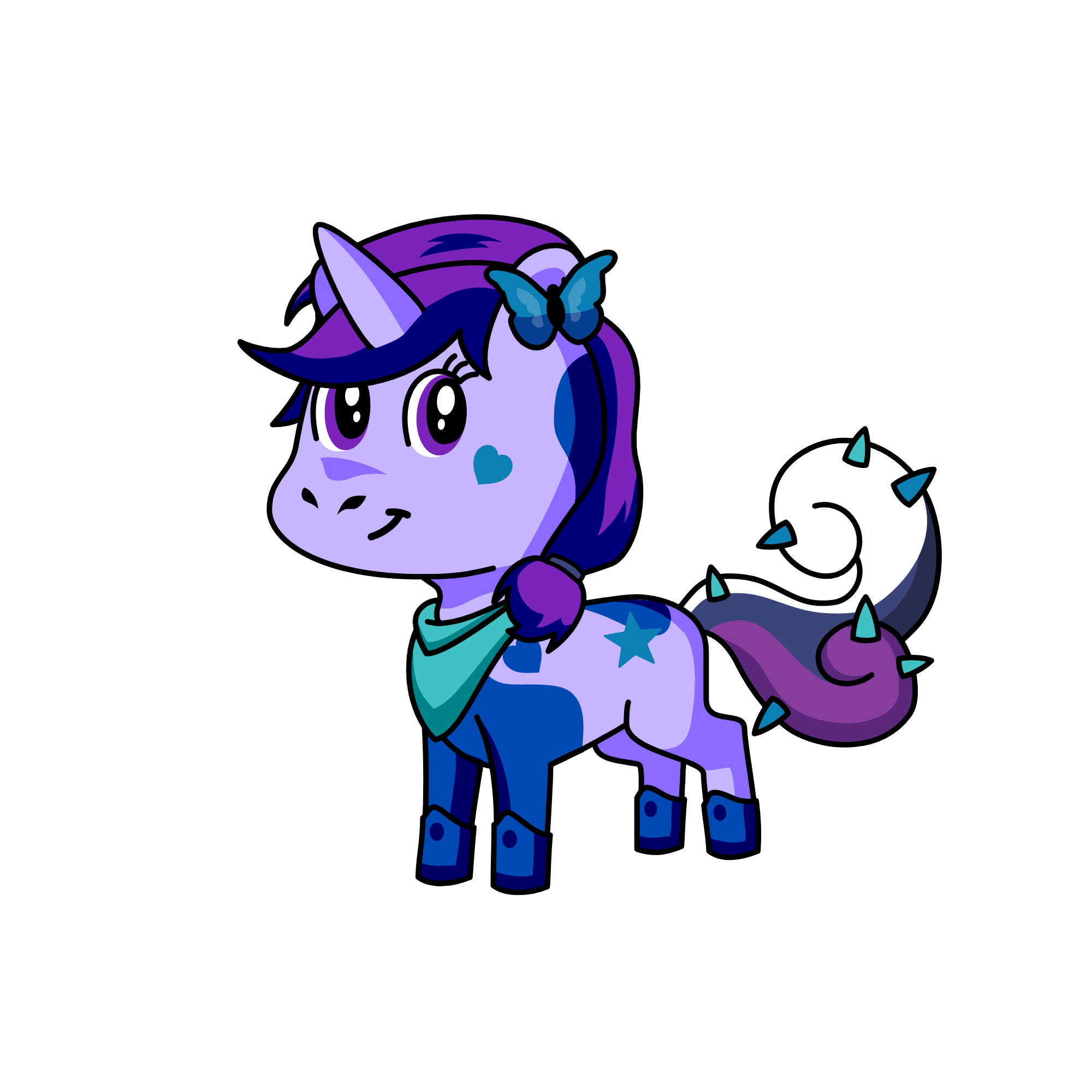 Night Glitter, the unicorn