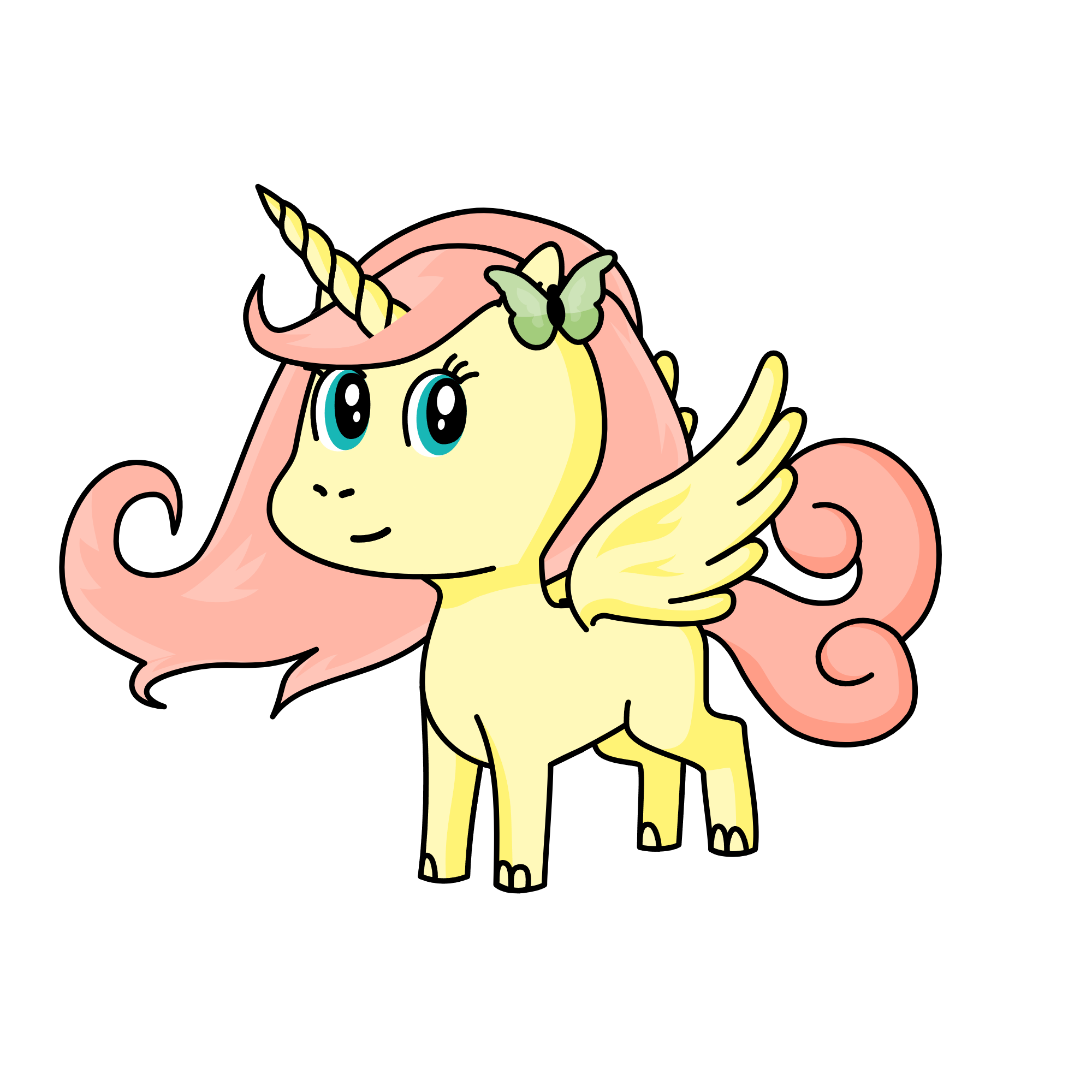 fluttershy, the unicorn