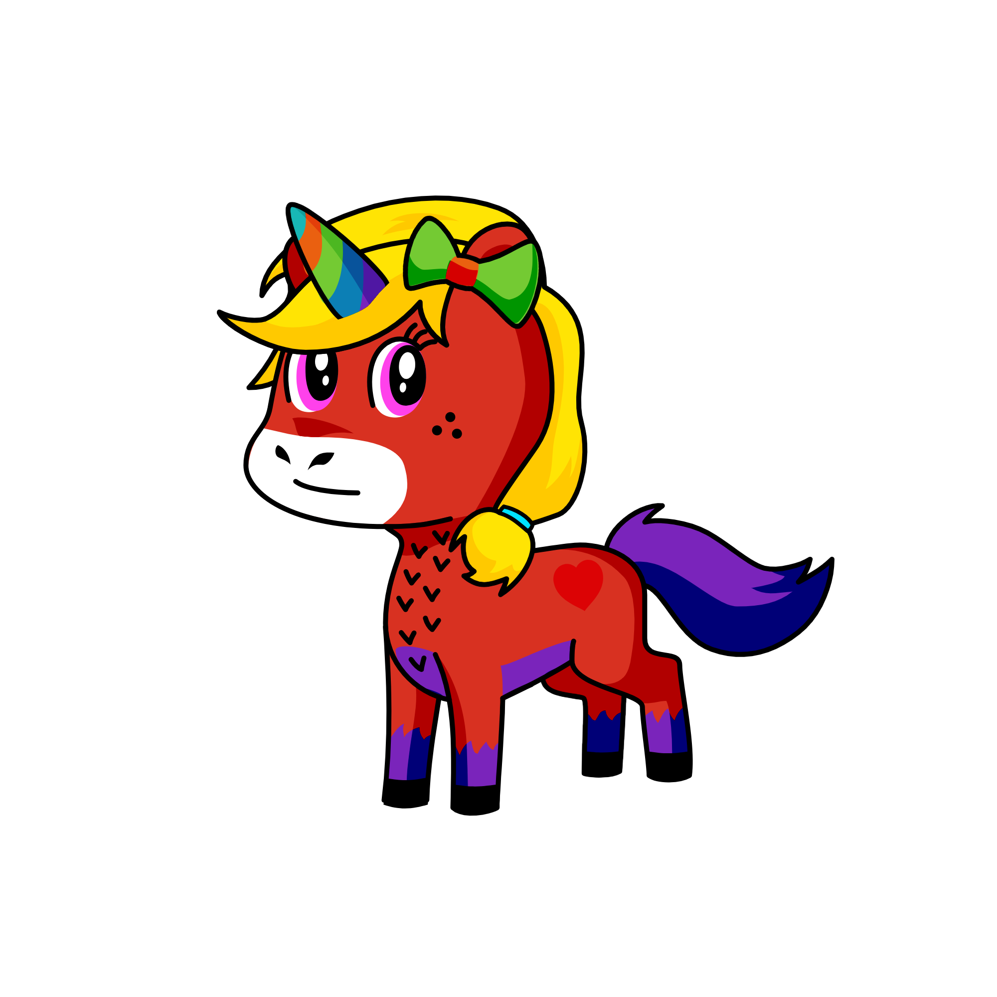 Sparkles, the unicorn