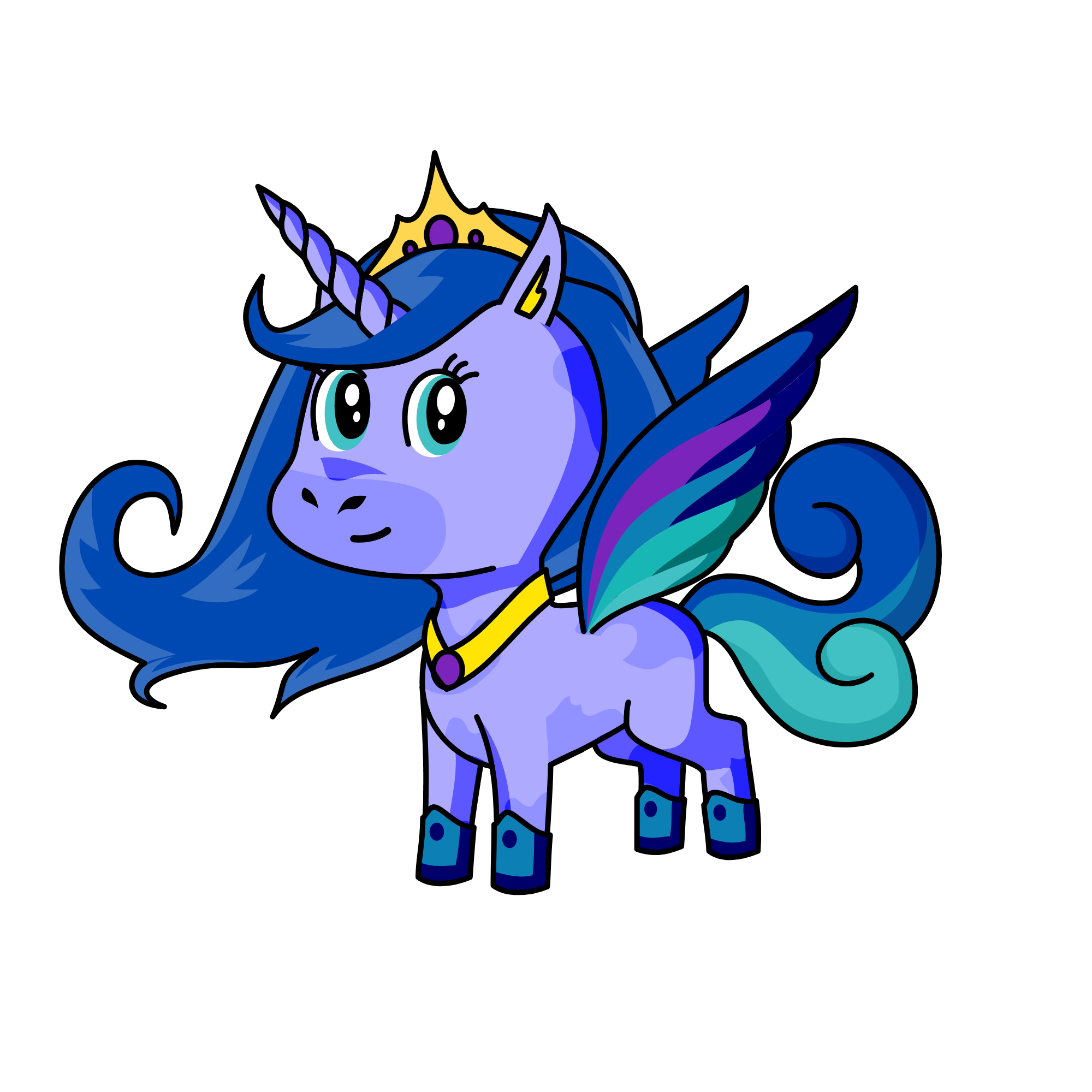 Night mare moon, the unicorn