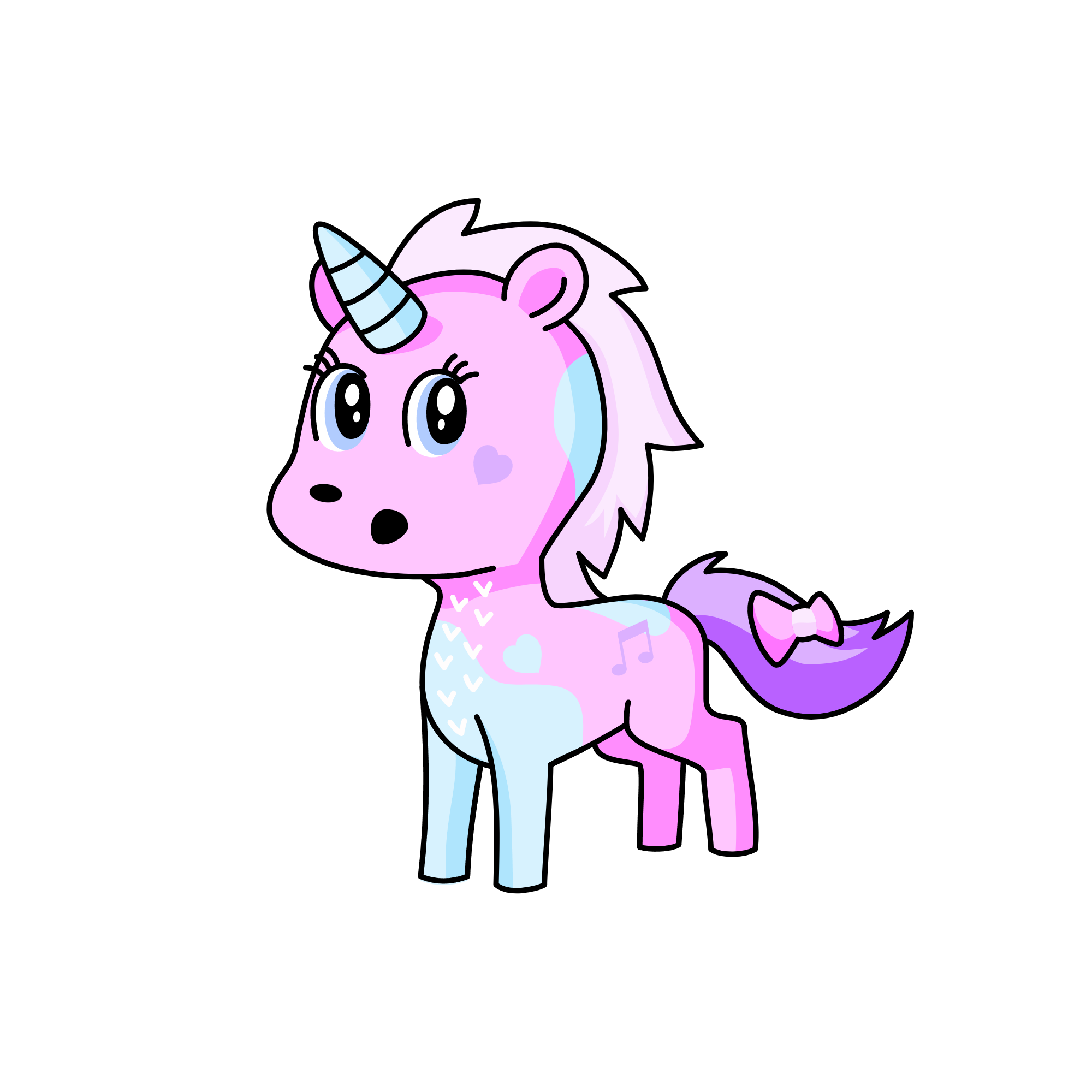 Cuddles, the unicorn