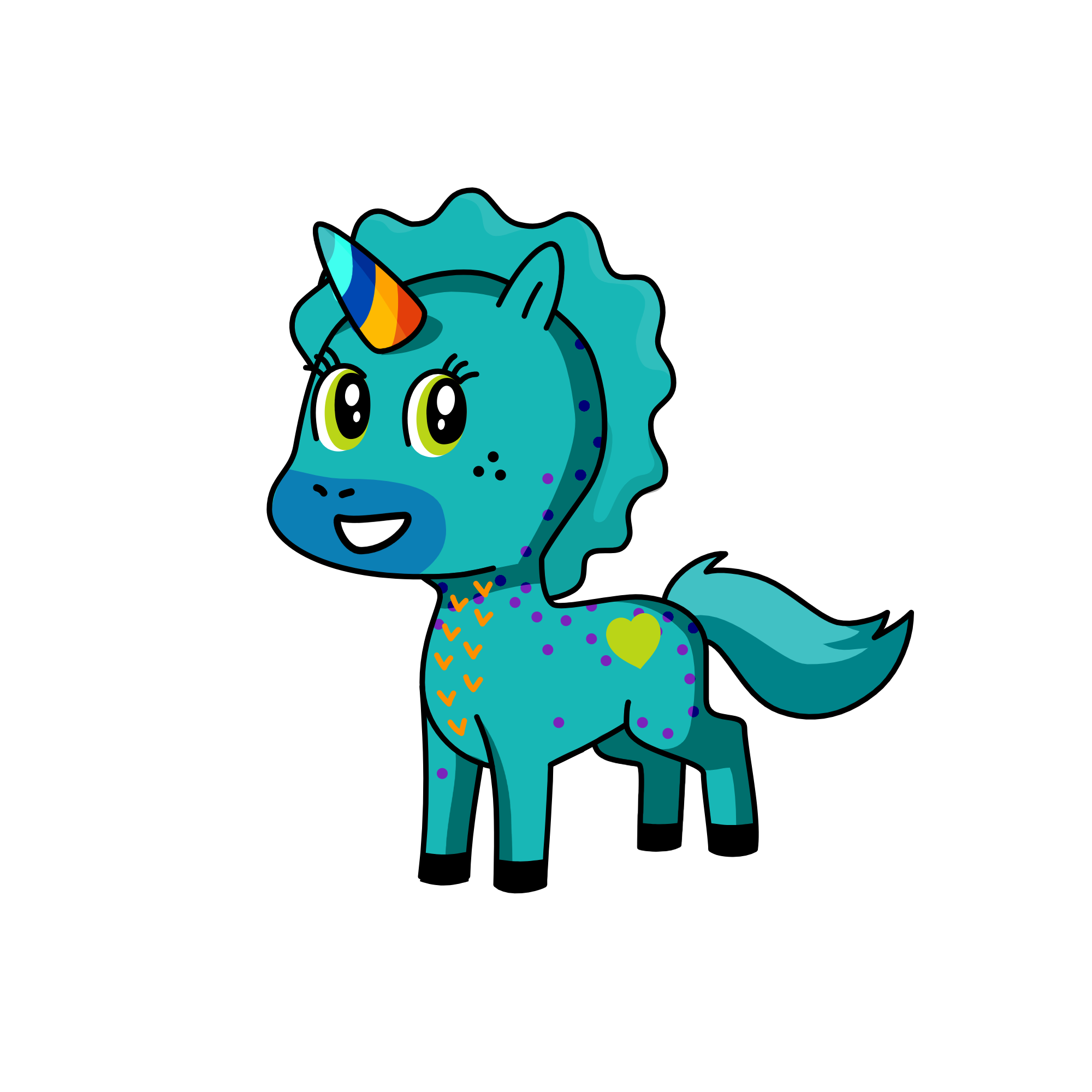 ryan og sofia, the unicorn