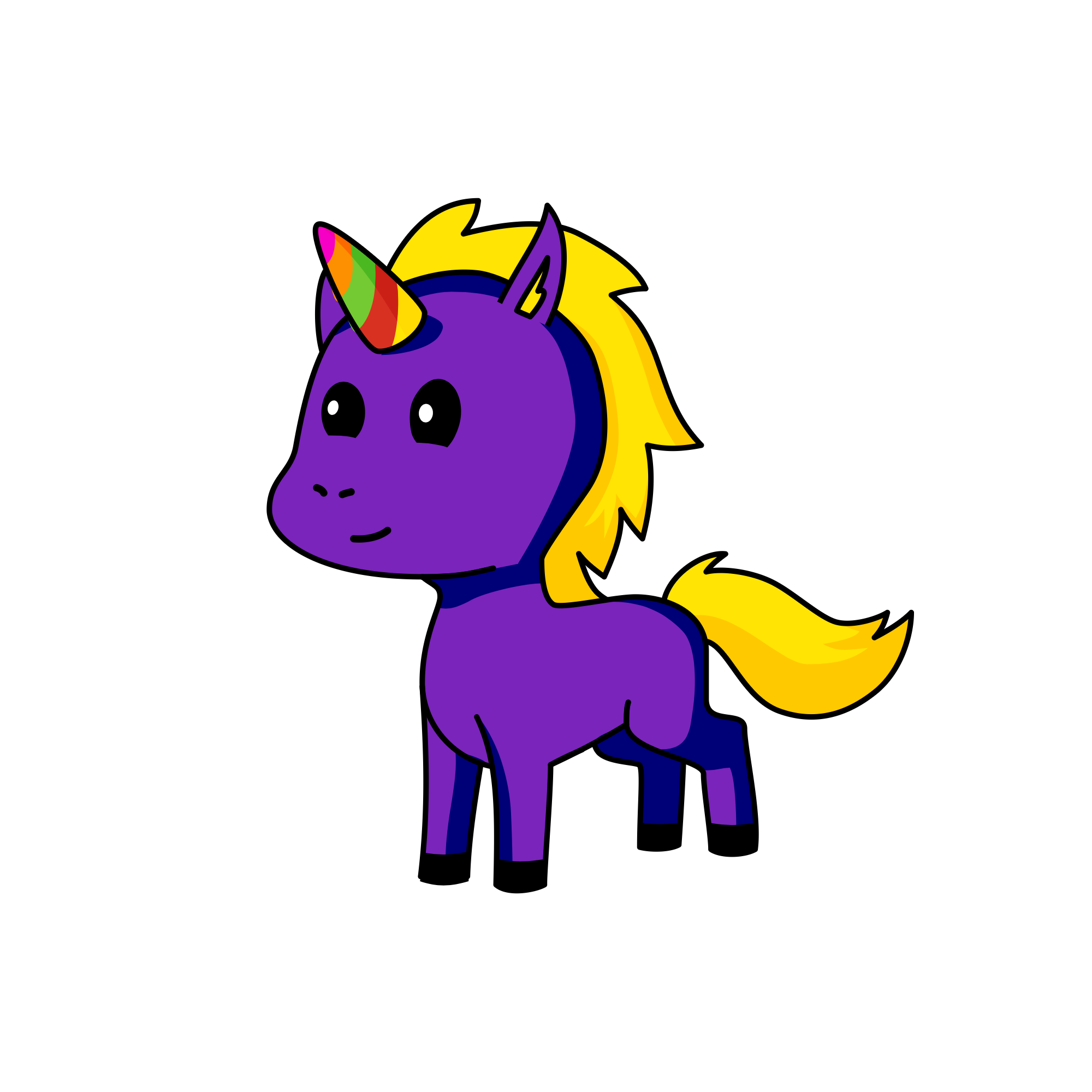 Peach, the unicorn