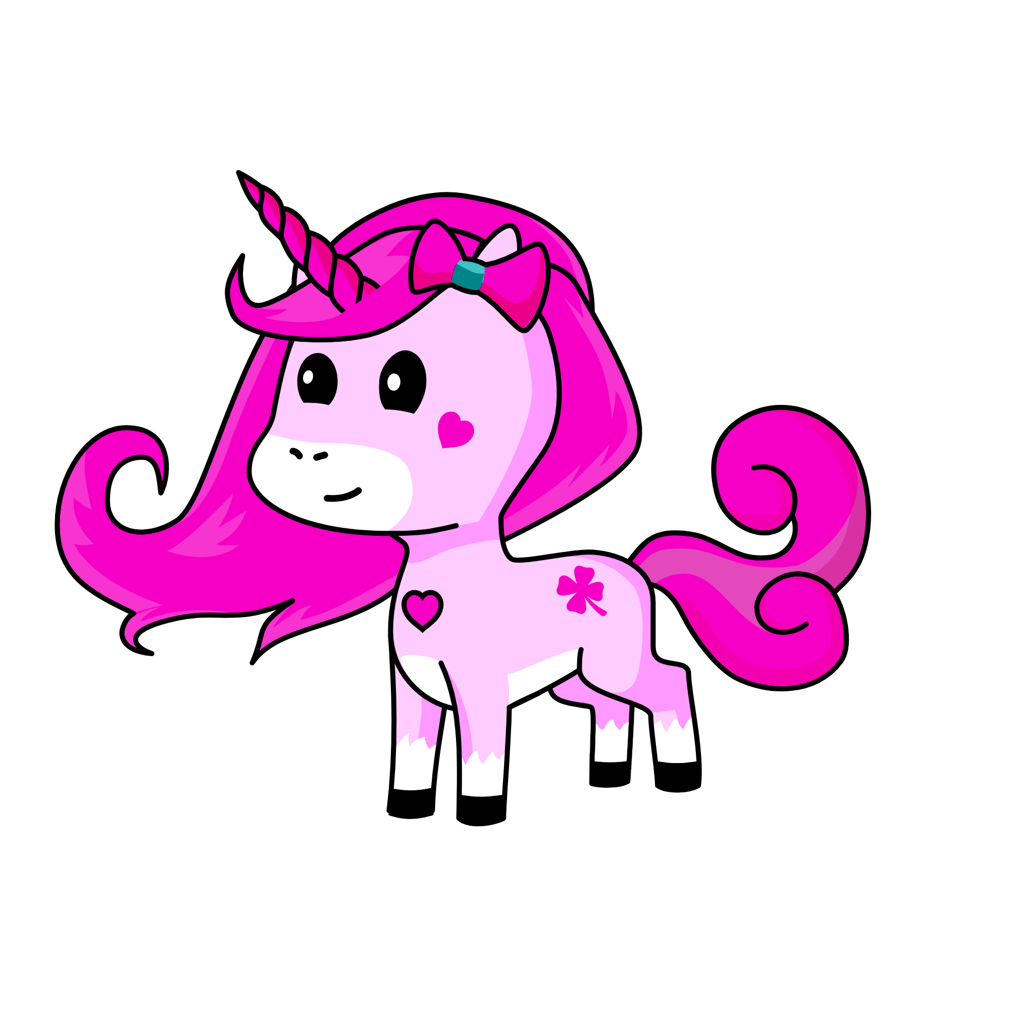Pinky, the unicorn