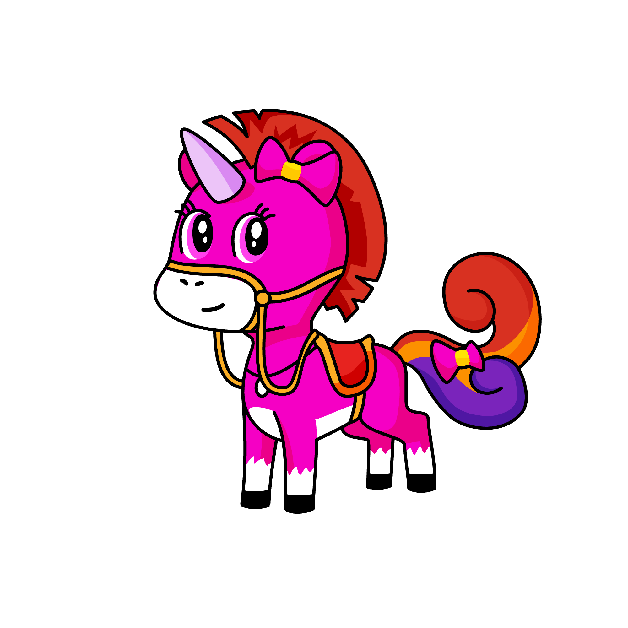 Pinky, the unicorn