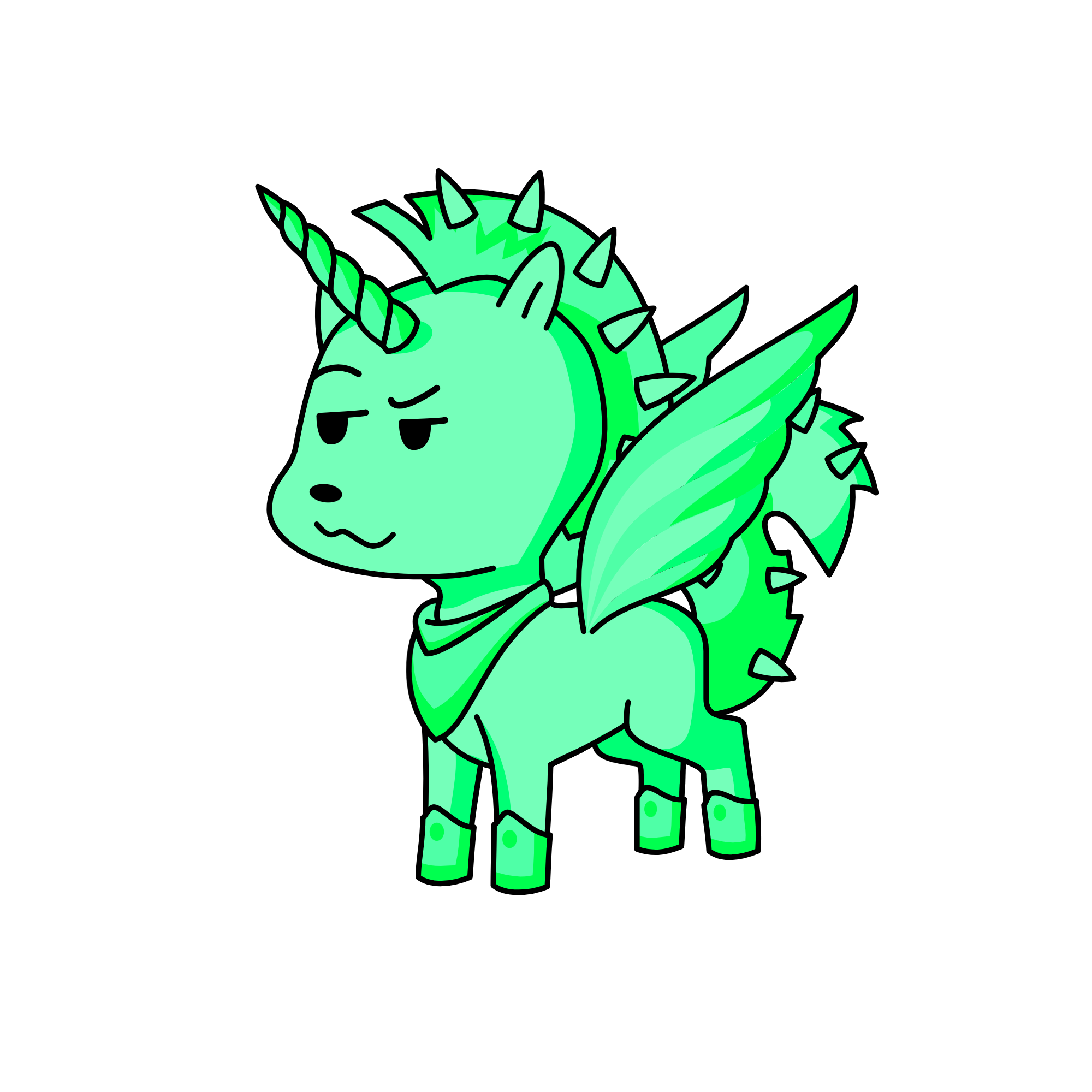 Got bored again.., the unicorn