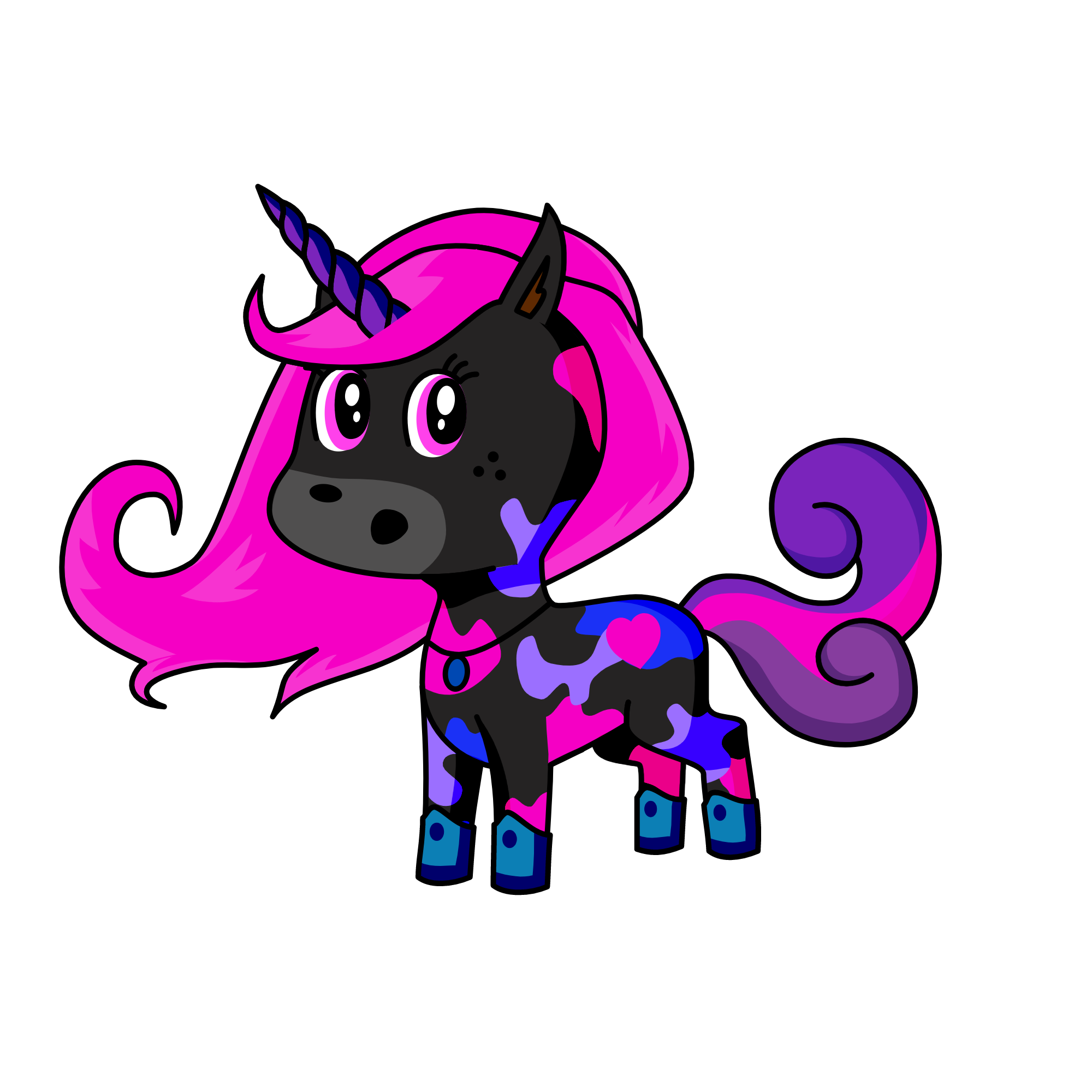 purple pachy, the unicorn