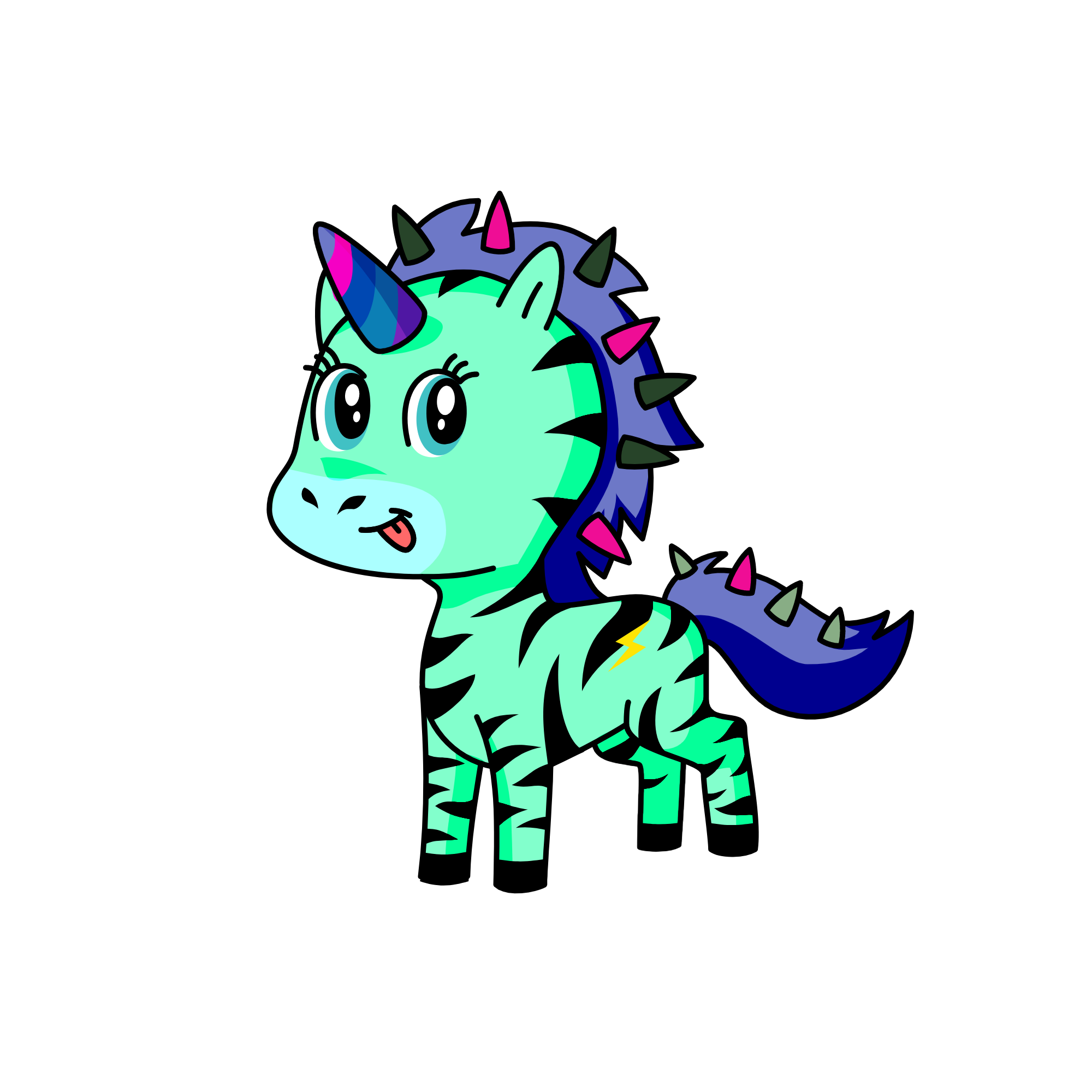 Spiker, the unicorn