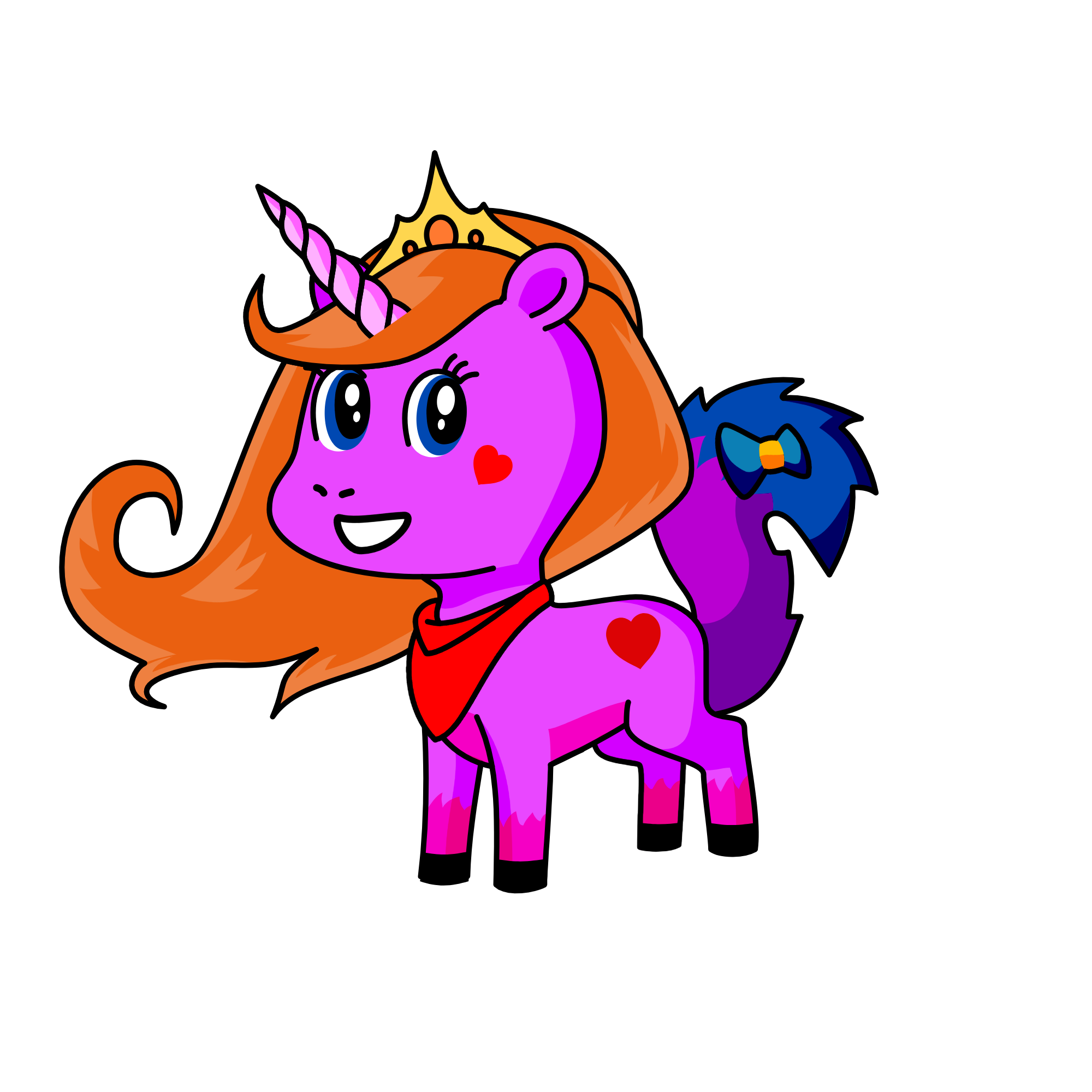 La licorne des neiges, the unicorn