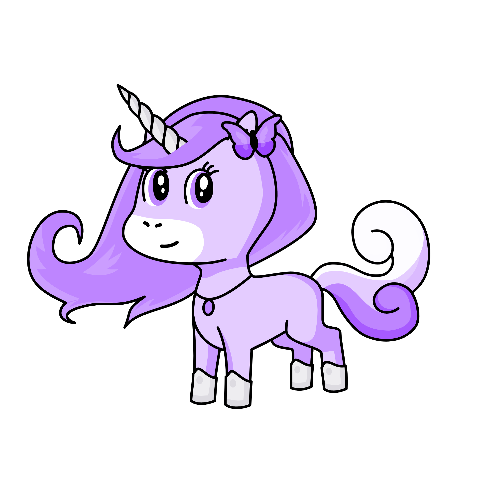 Lavender, the unicorn