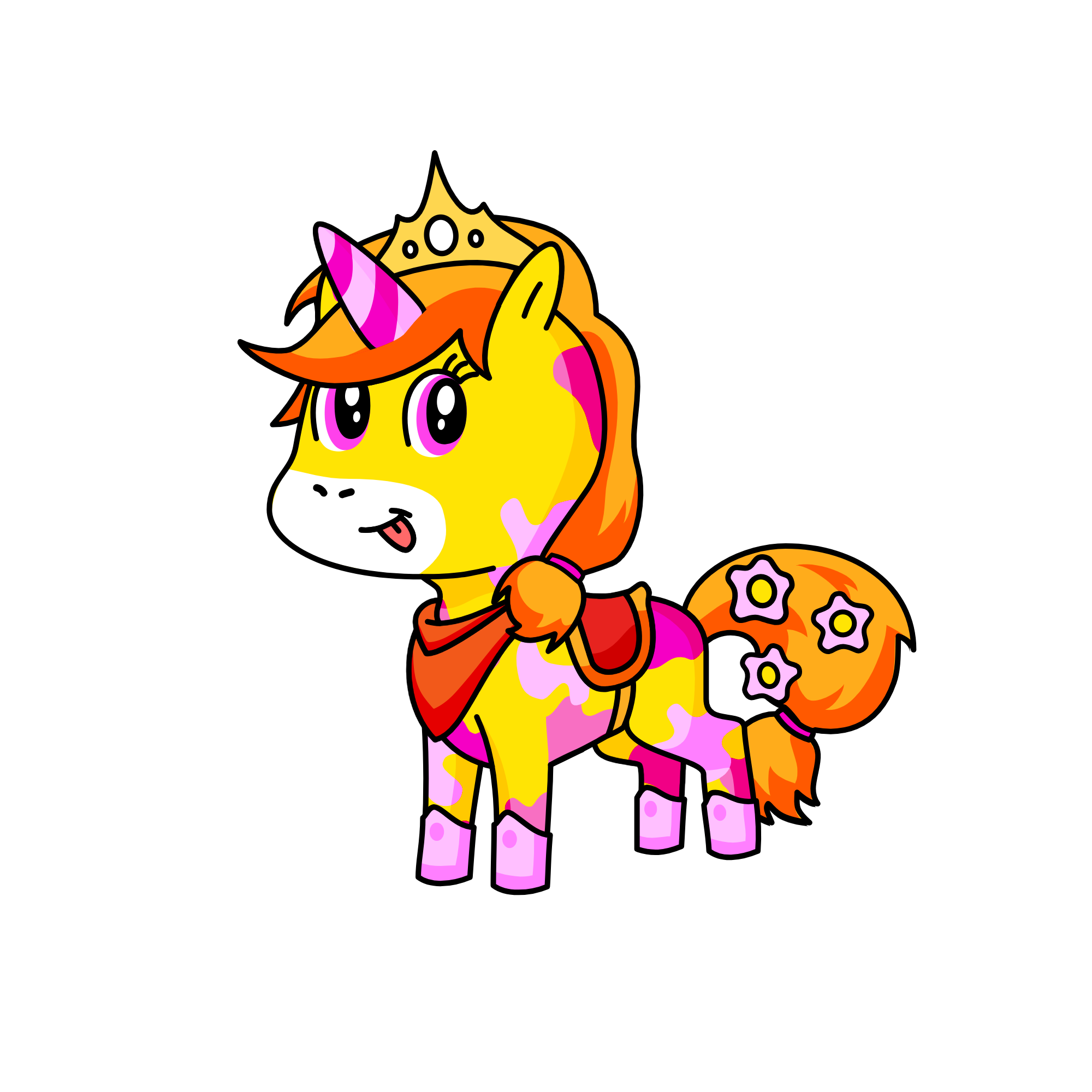 Principessa Corno Rosa, the unicorn