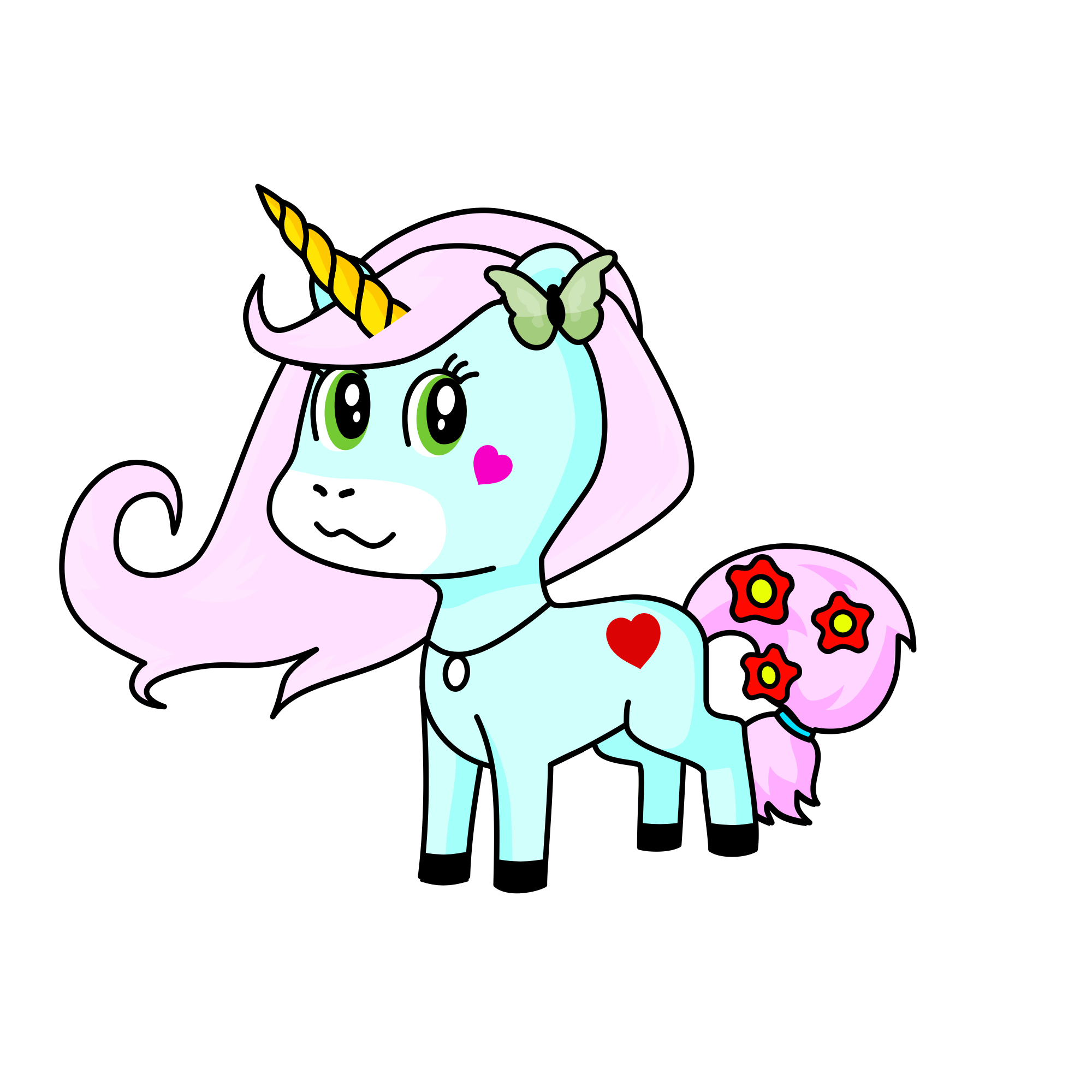 Glitterlight, the unicorn