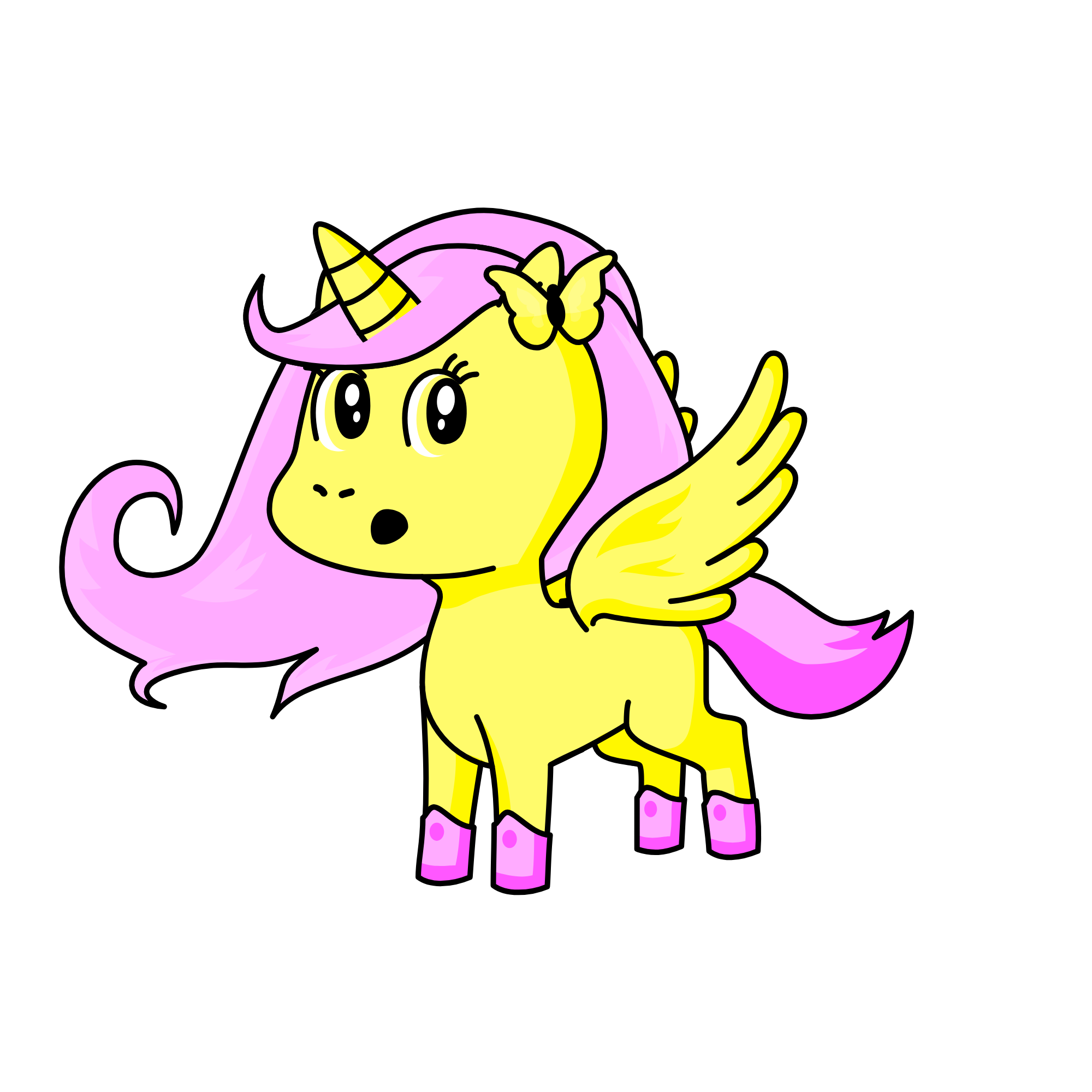 Fluttershy, the unicorn
