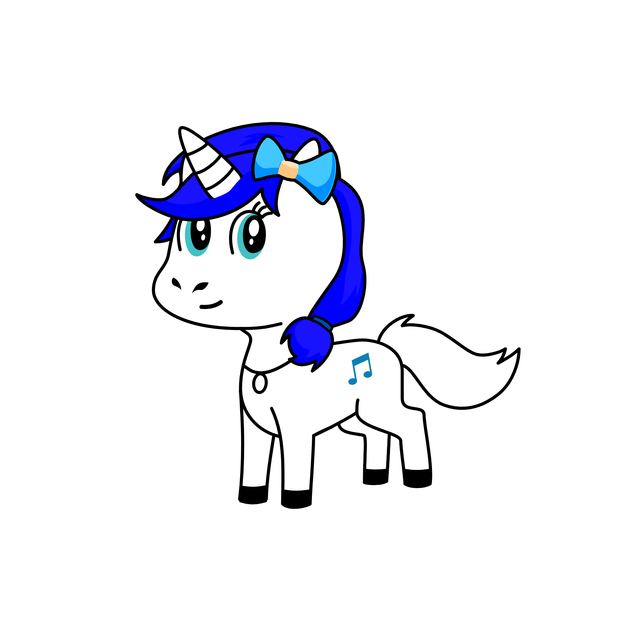 bluenicorn, the unicorn