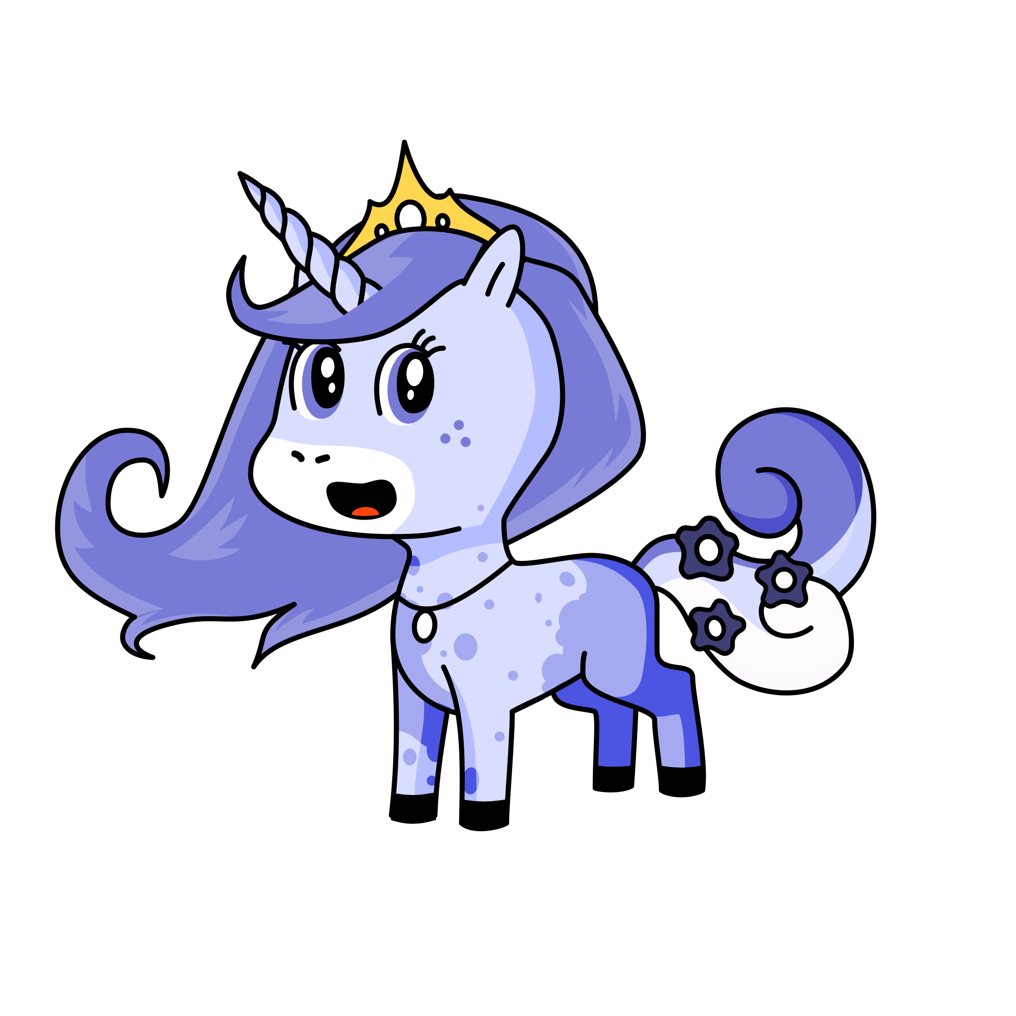 Periwinkle, the unicorn