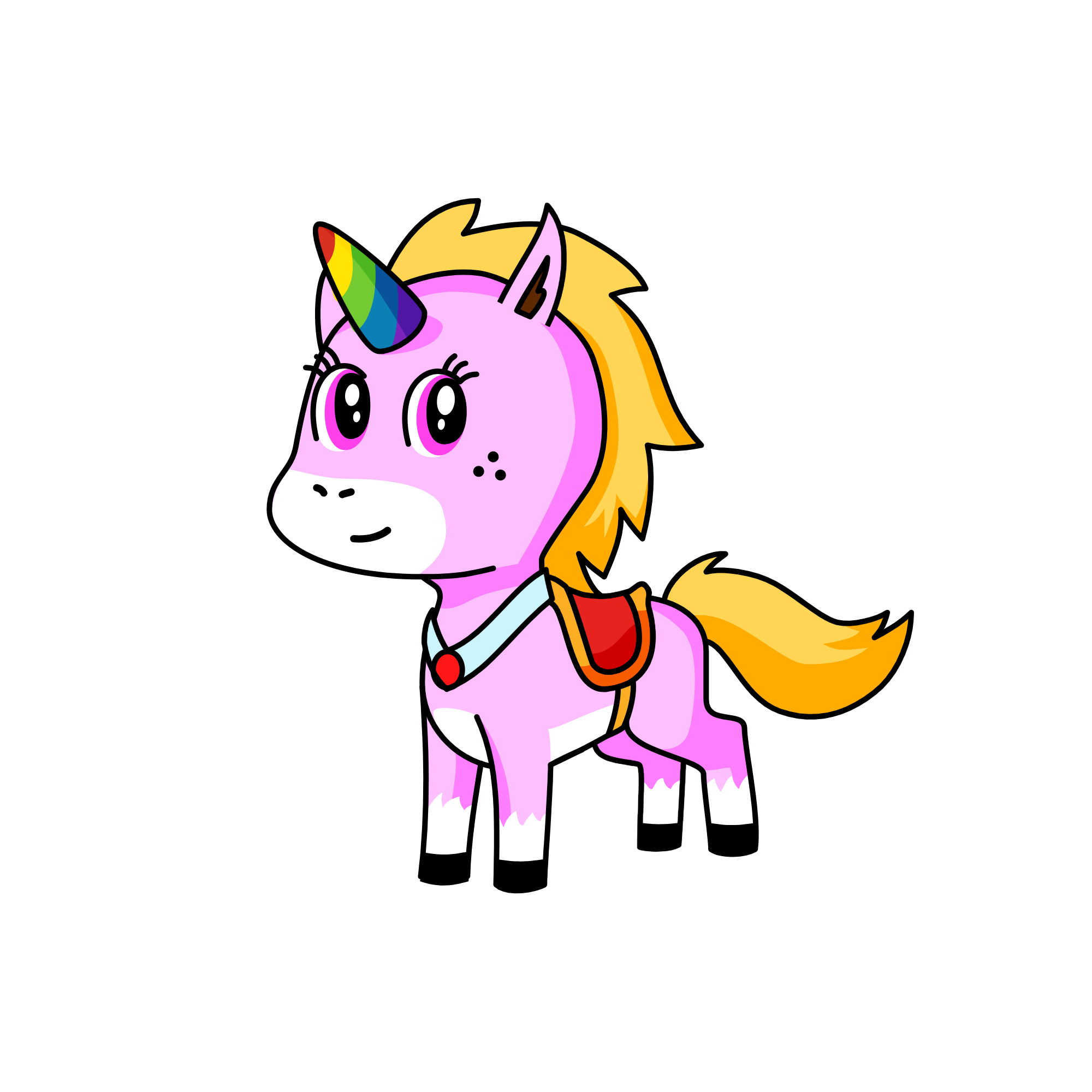 B, the unicorn