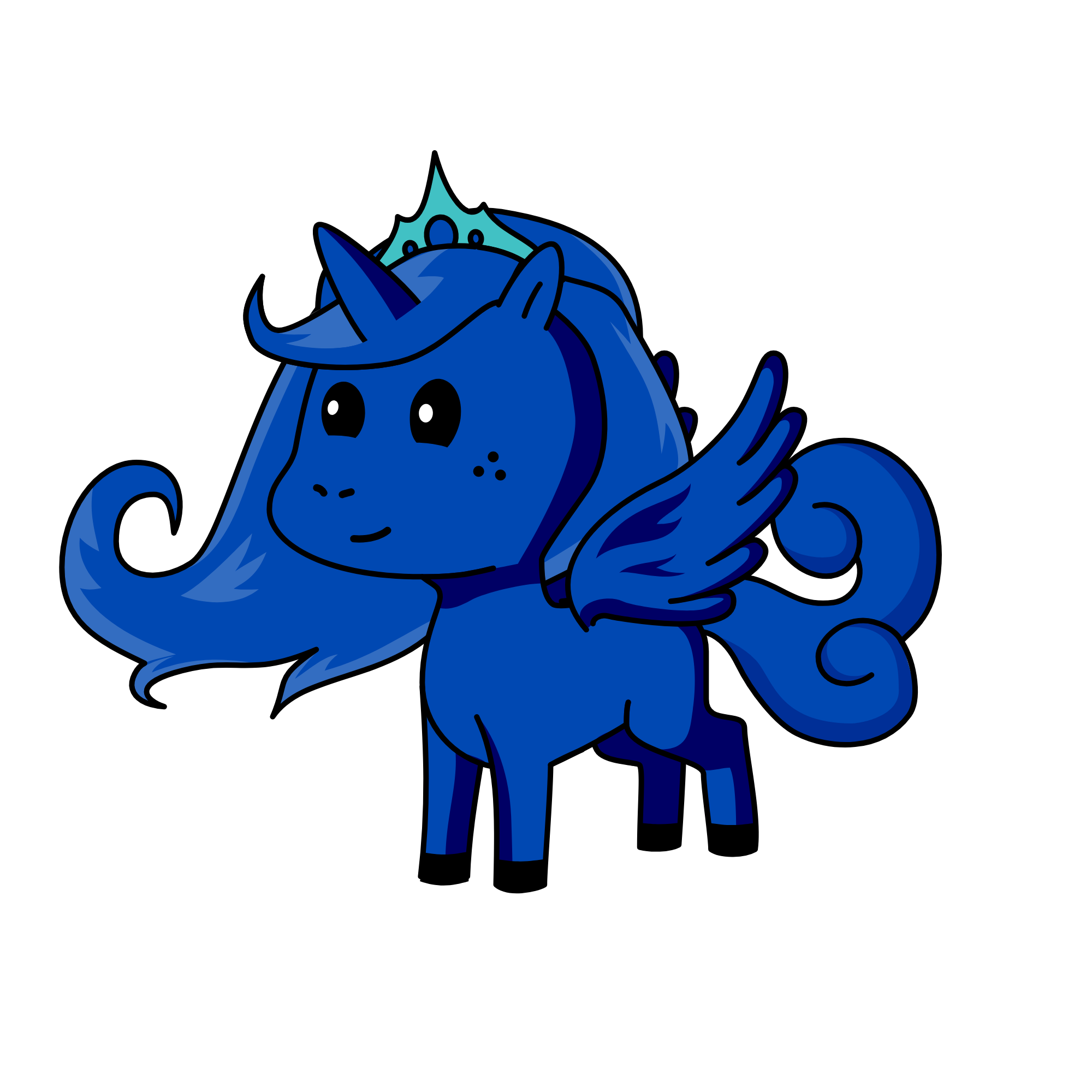Luna Nightmare Moon, the unicorn
