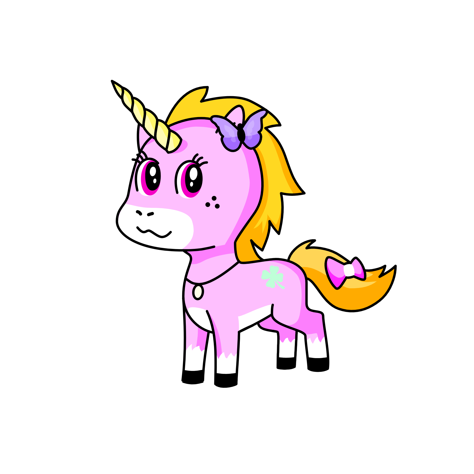 Rainbow, the unicorn