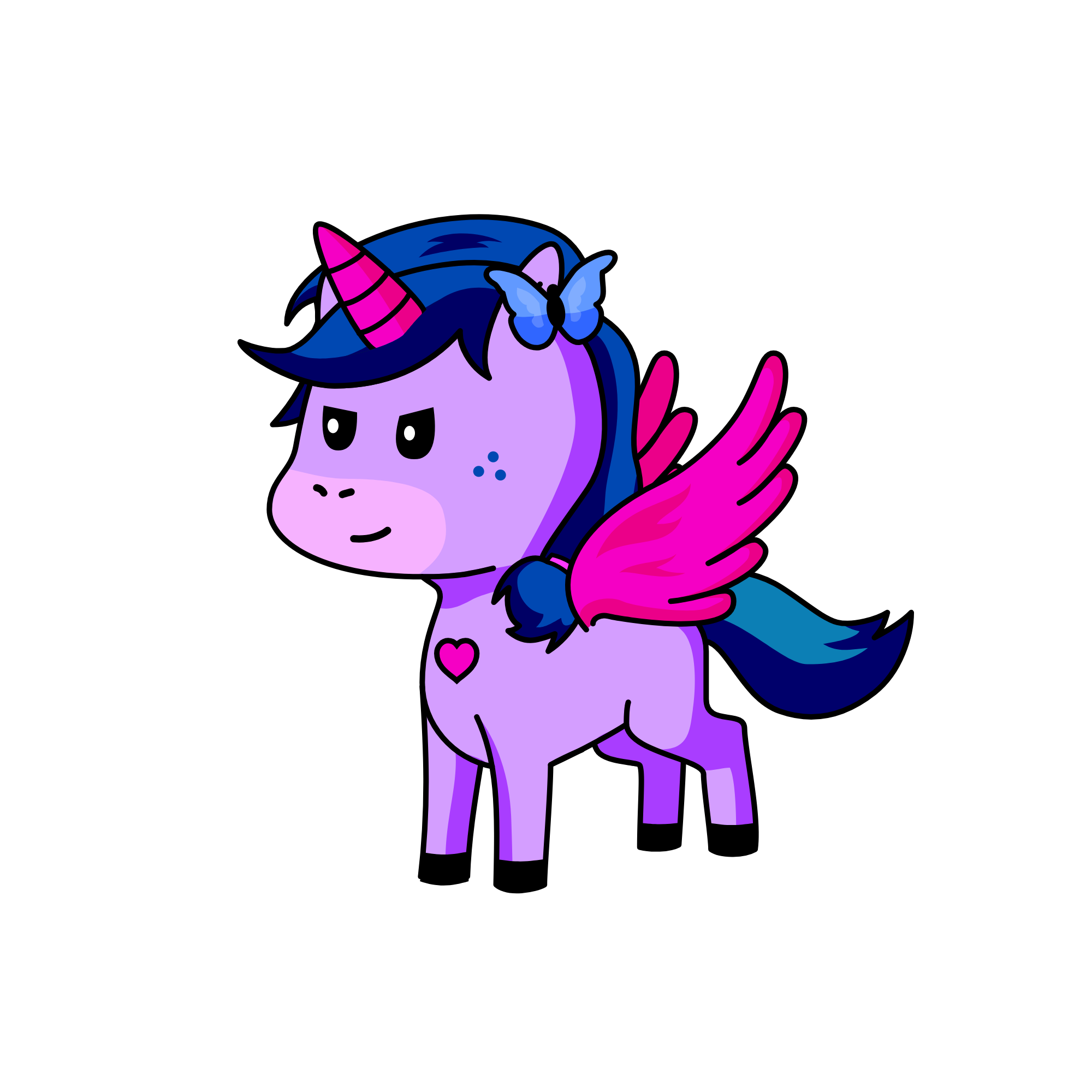 Amy (bi pride!), the unicorn