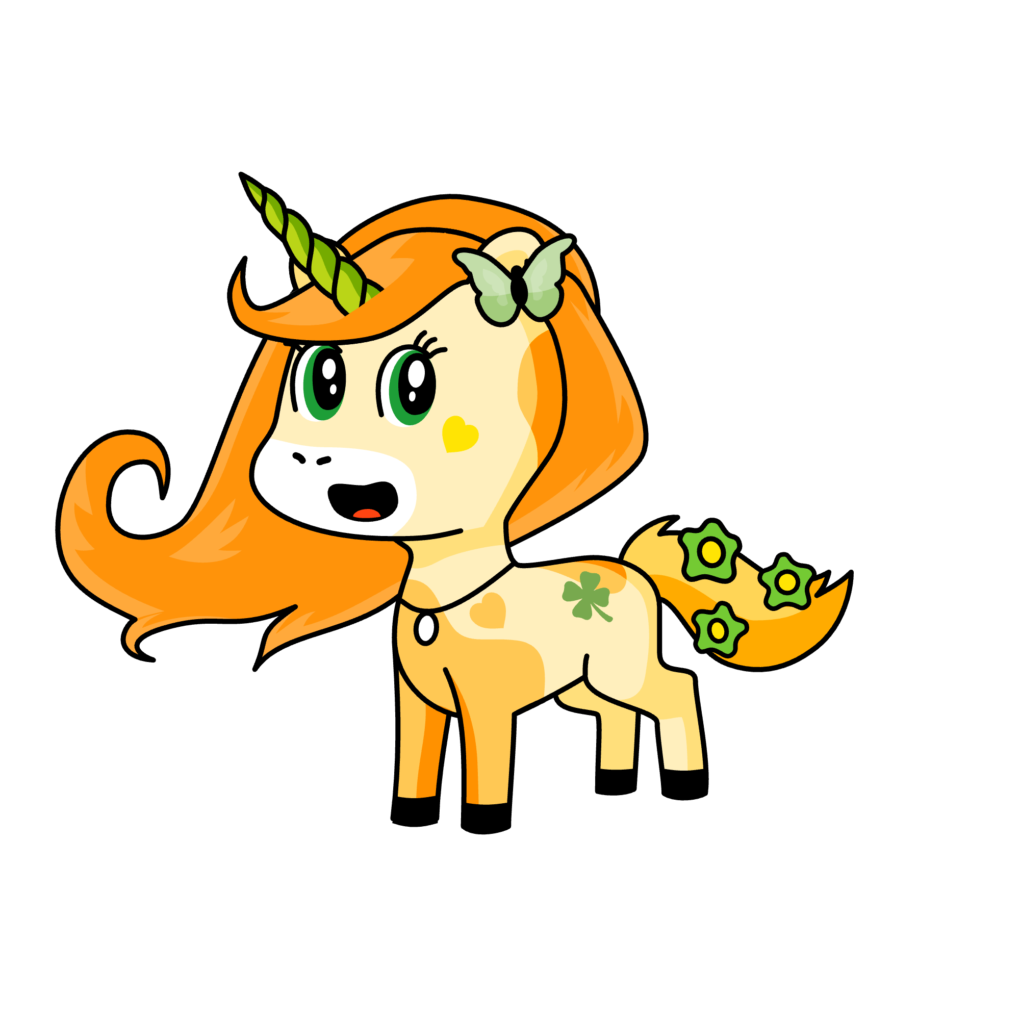Leafy, the unicorn