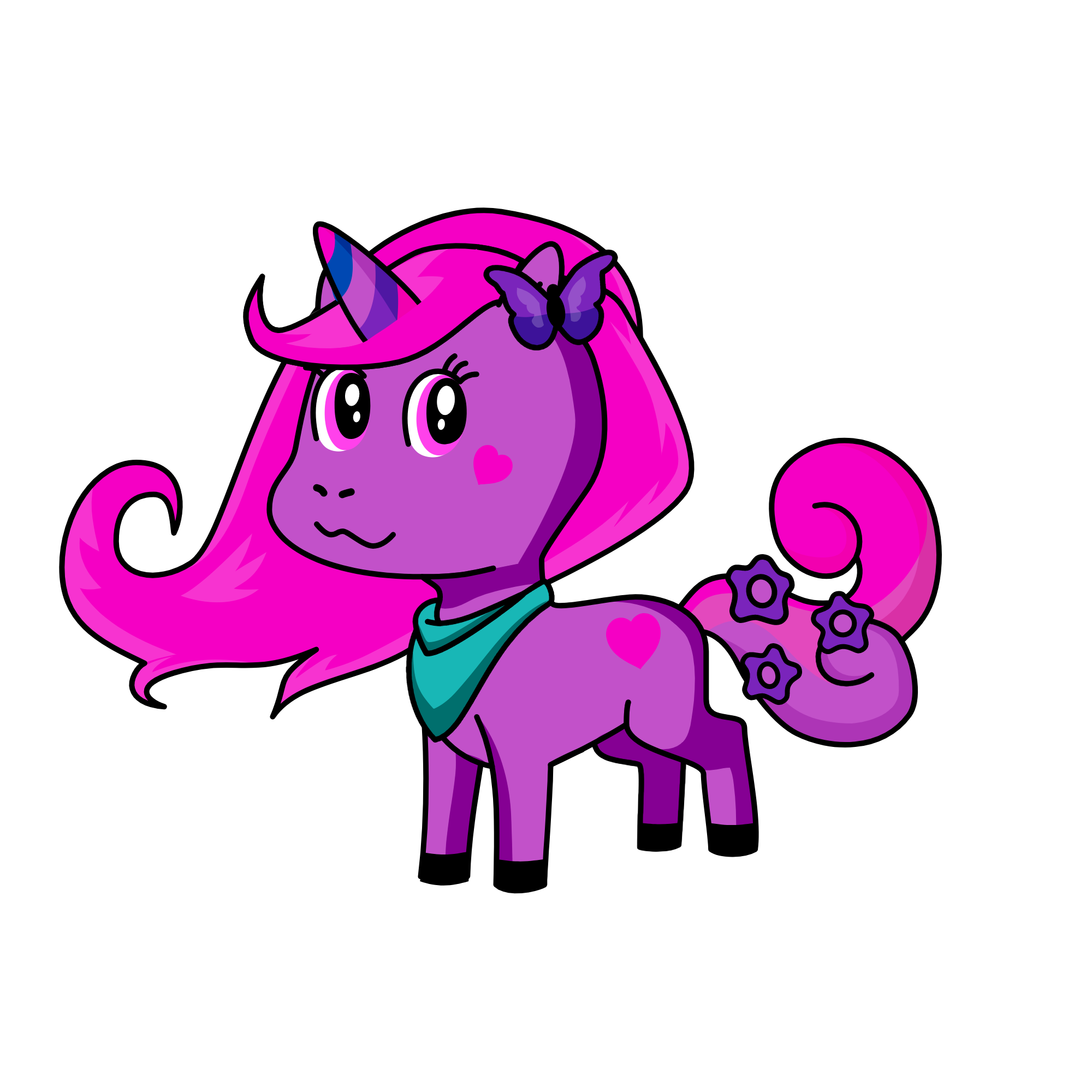 MyLittlePony, the unicorn
