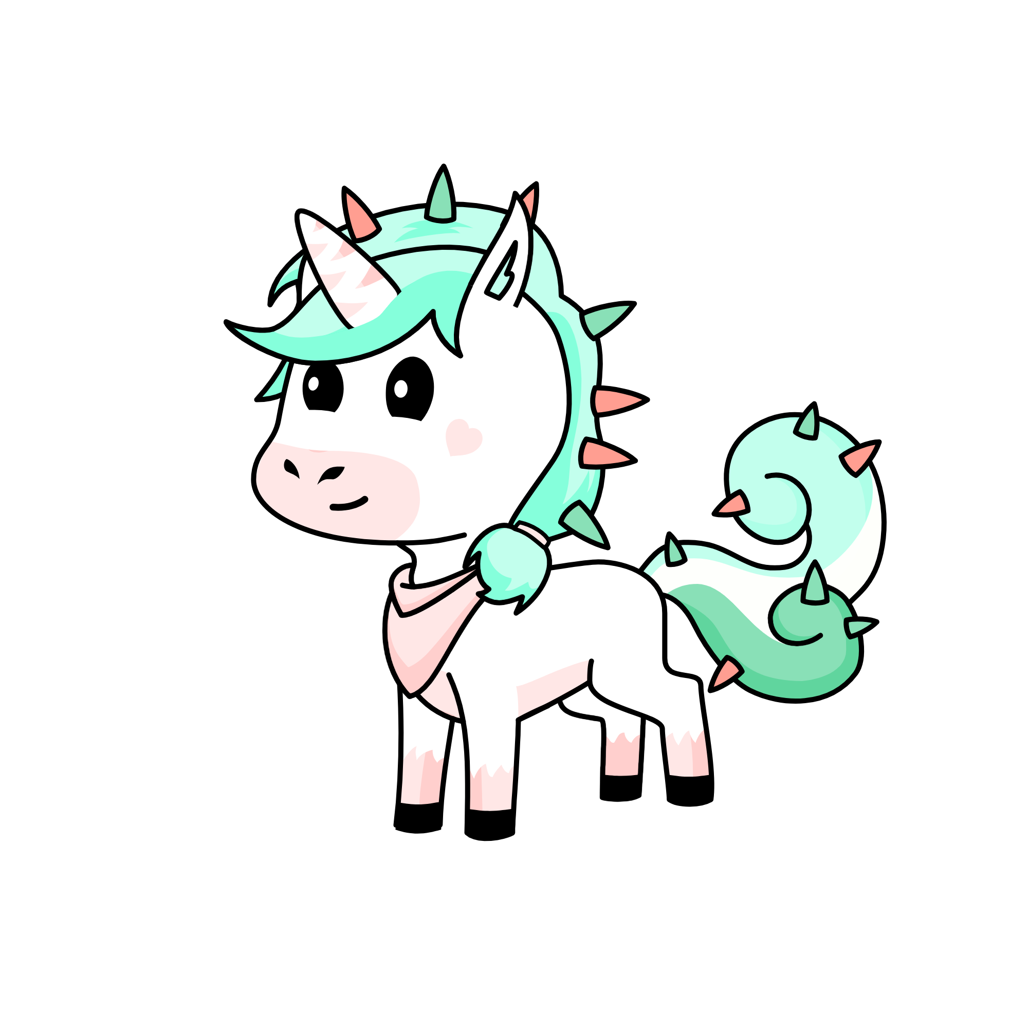 coral :], the unicorn