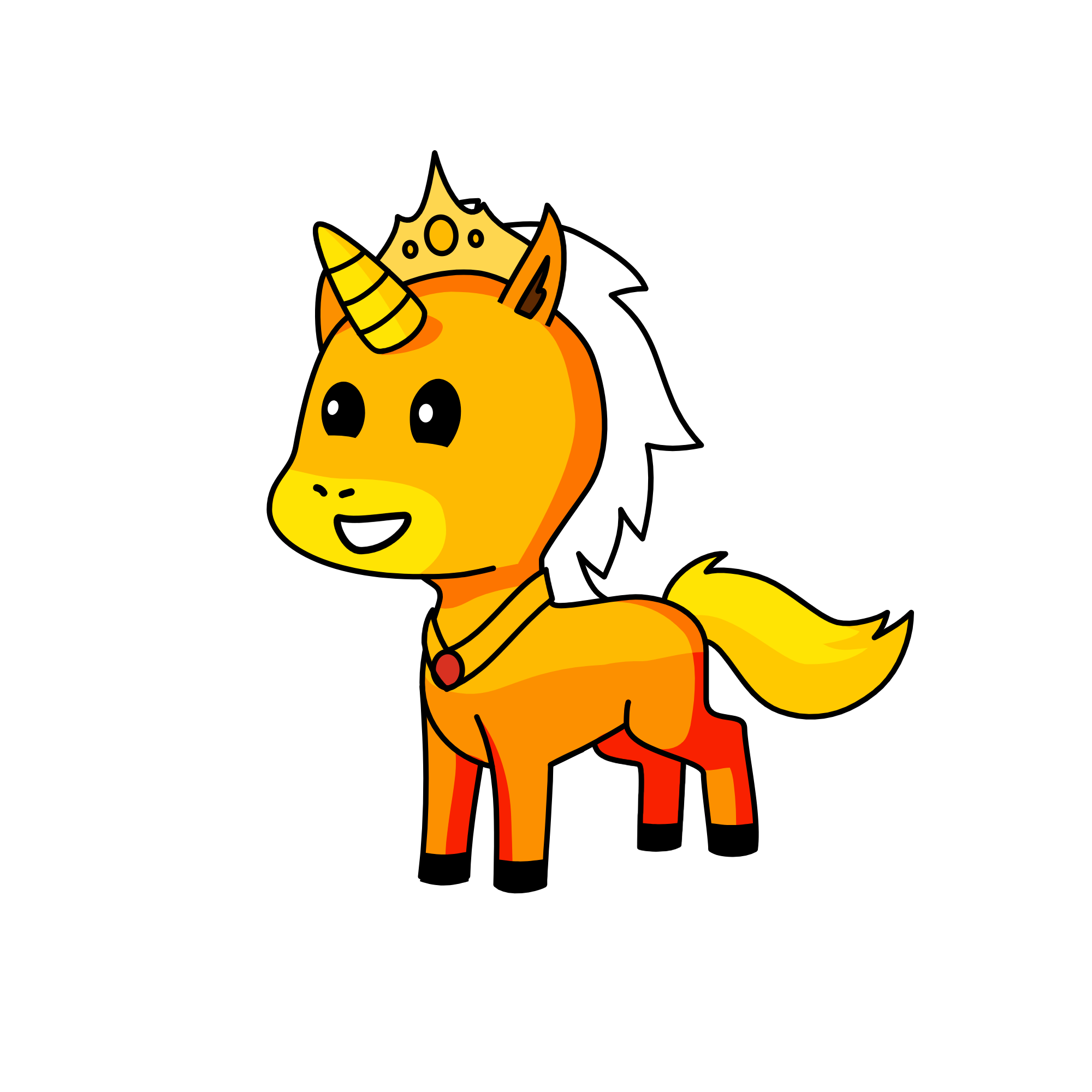 king, the unicorn