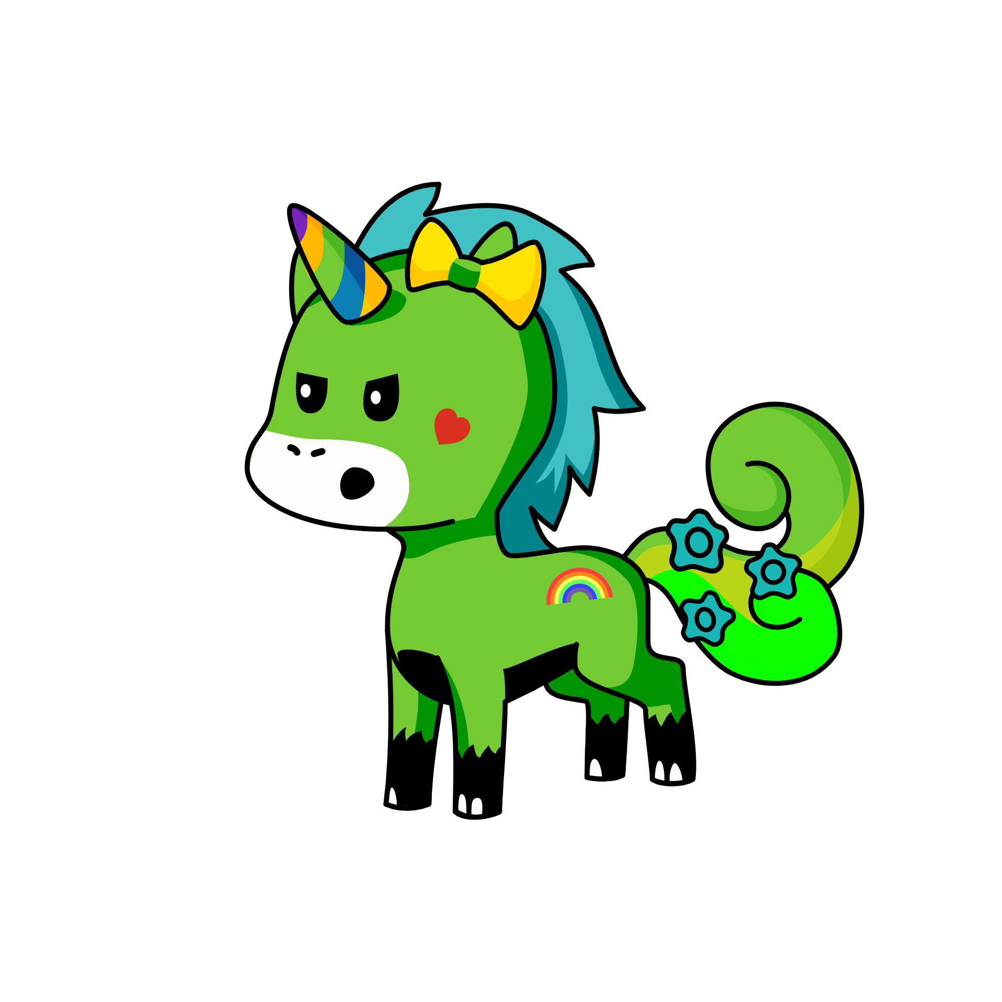 geen vleugels, the unicorn