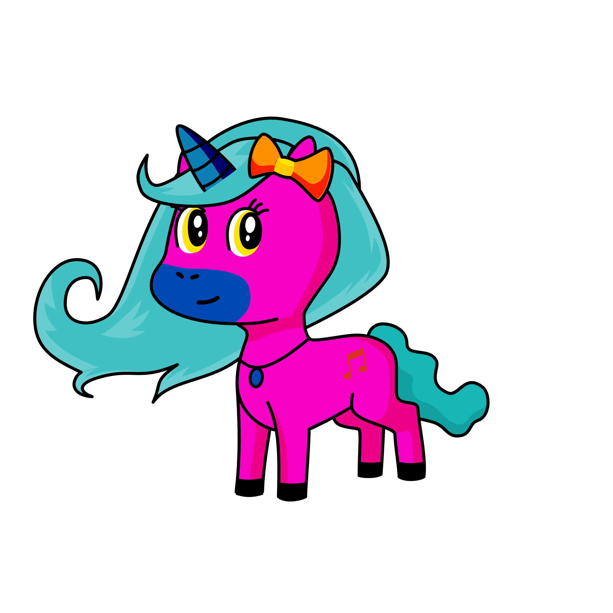 Cotton Candy Lollipop, the unicorn