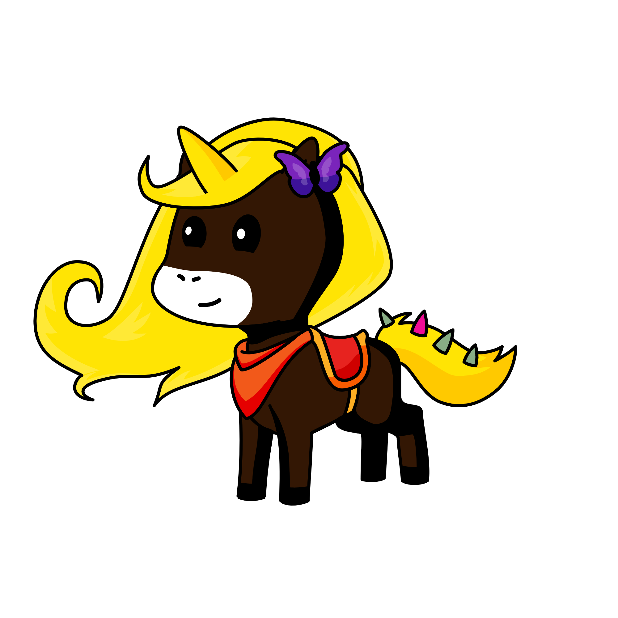 Winter, the unicorn