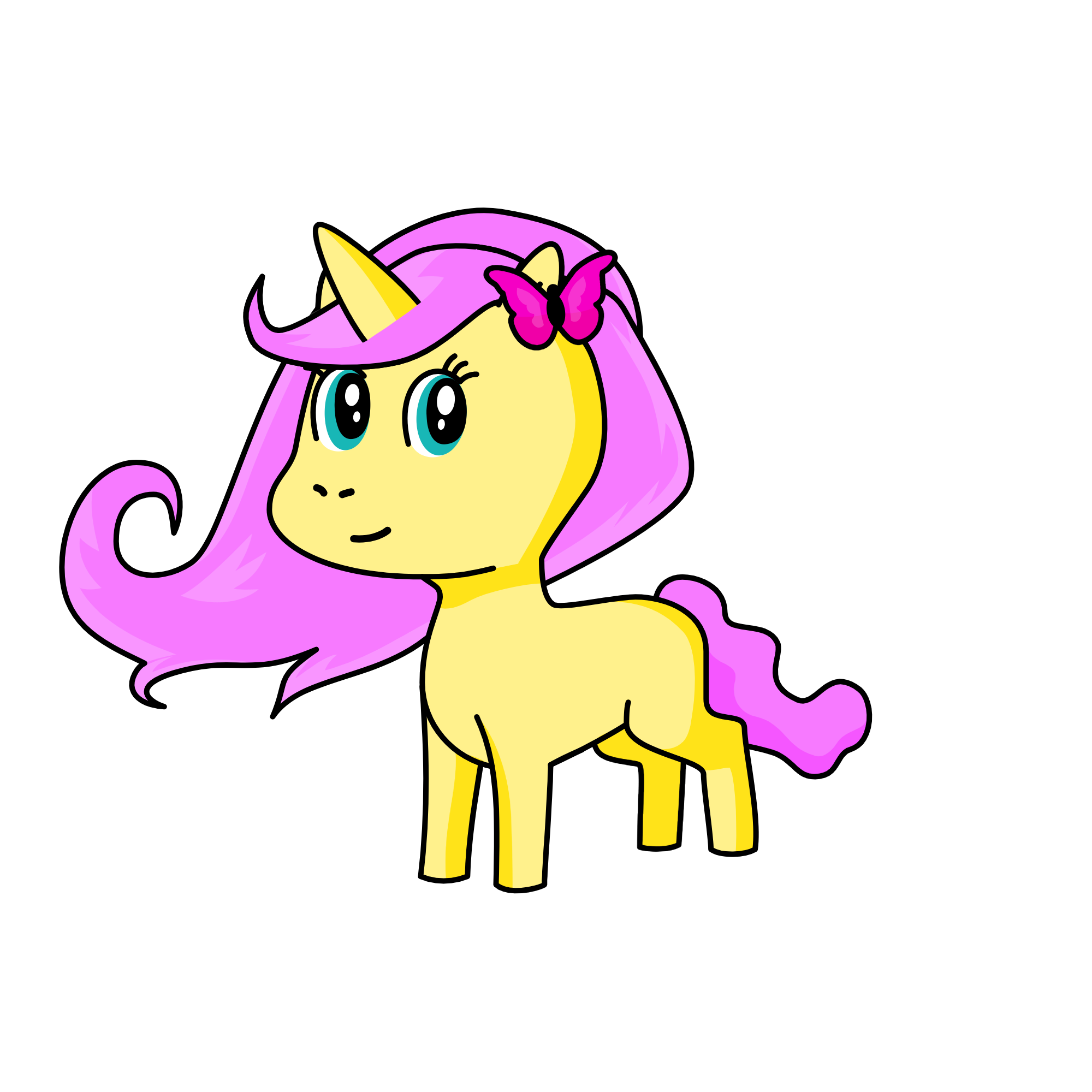 Fluttershy, the unicorn