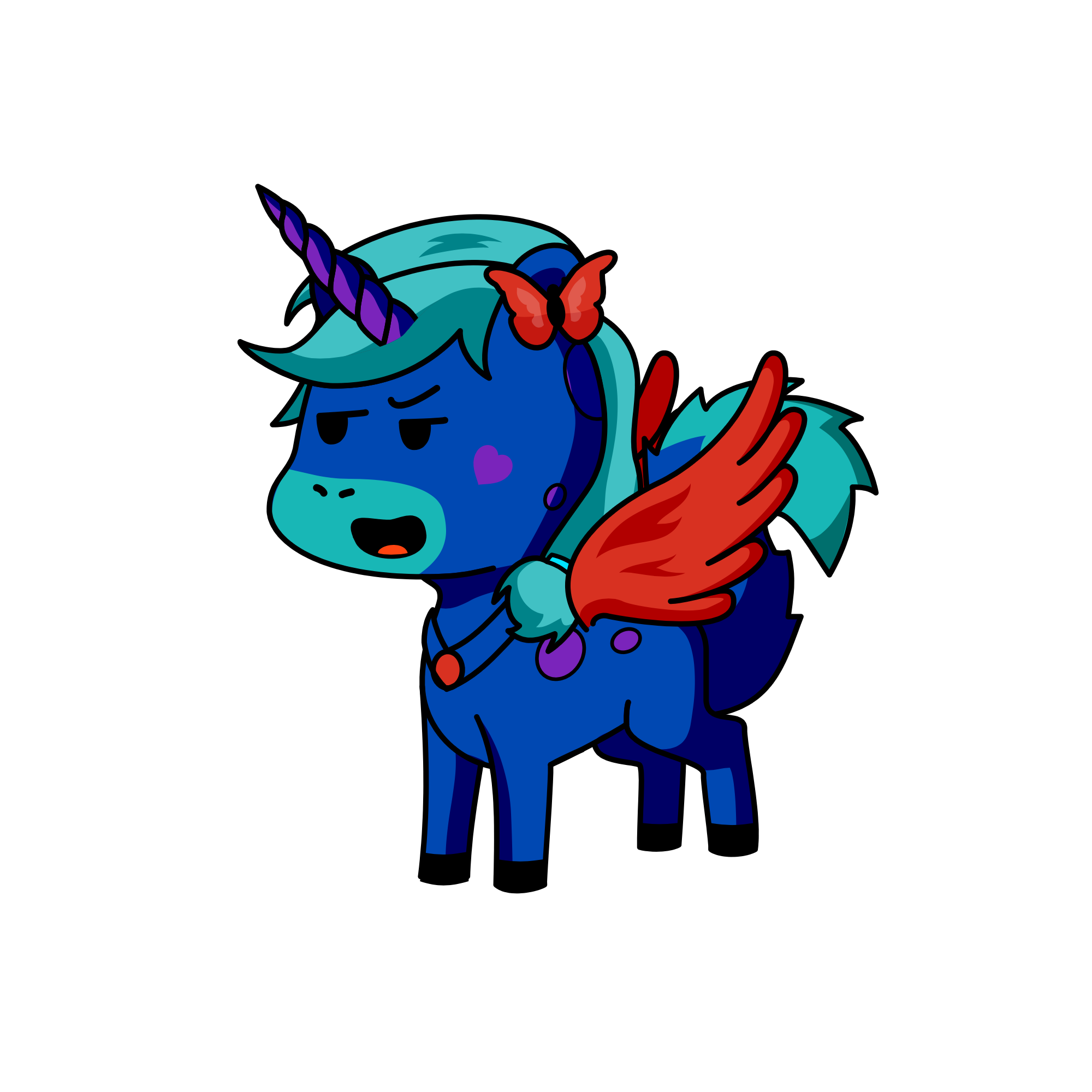 Bloodmoon, the unicorn