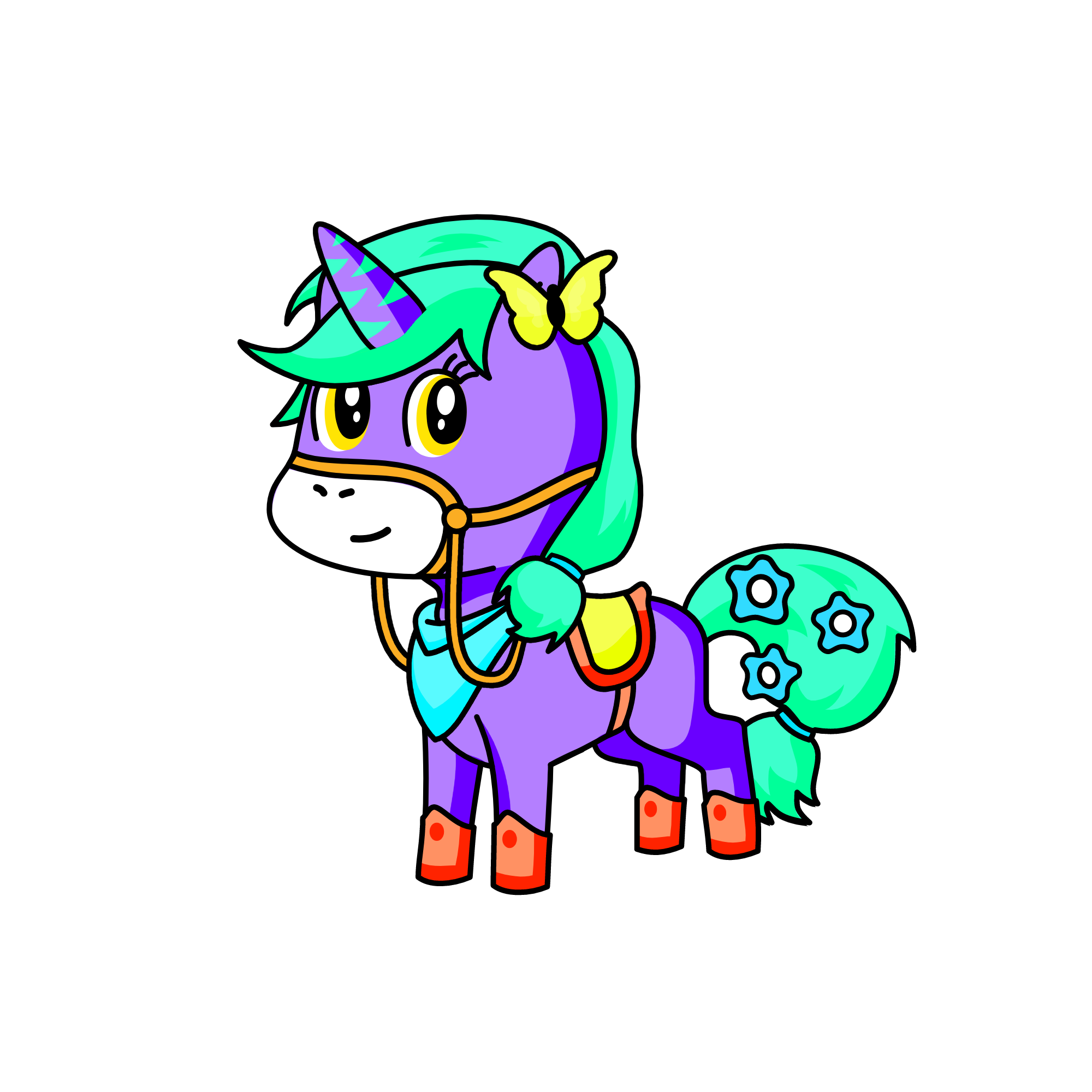 Winter, the unicorn