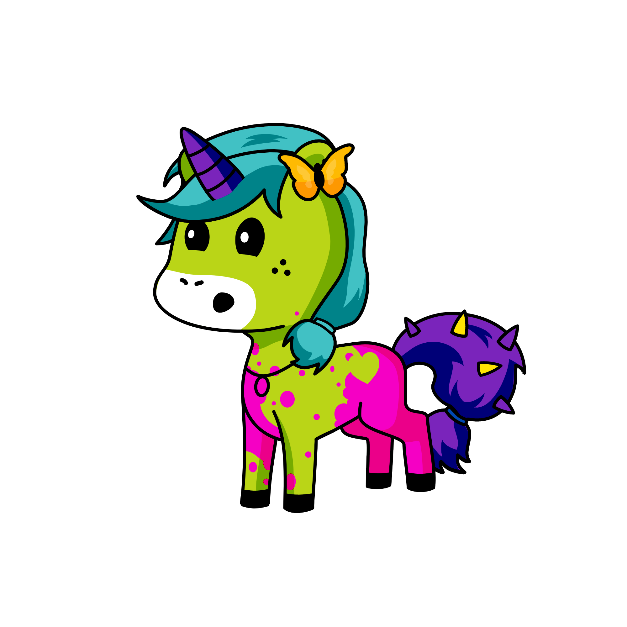baby zombie, the unicorn