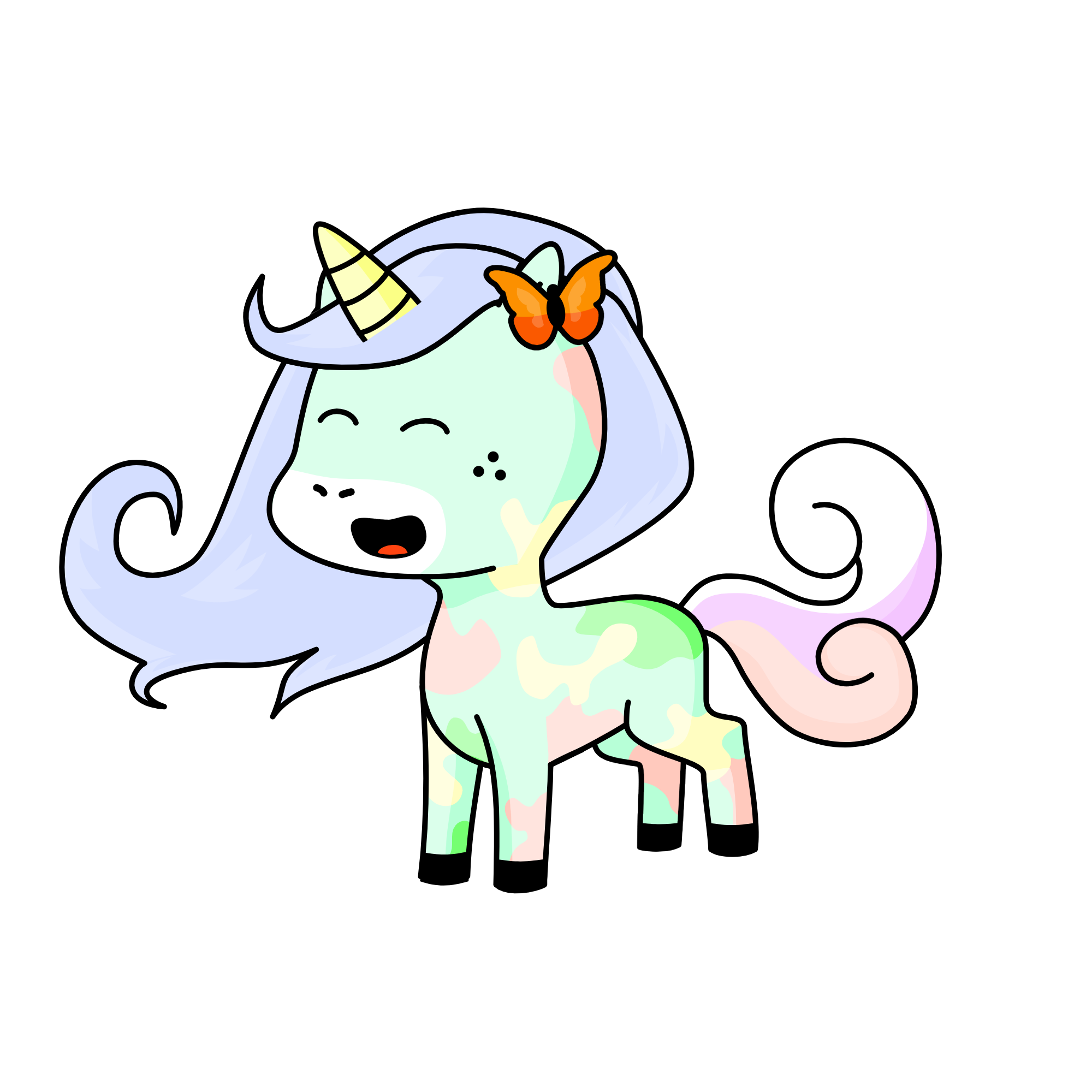 pastel, the unicorn