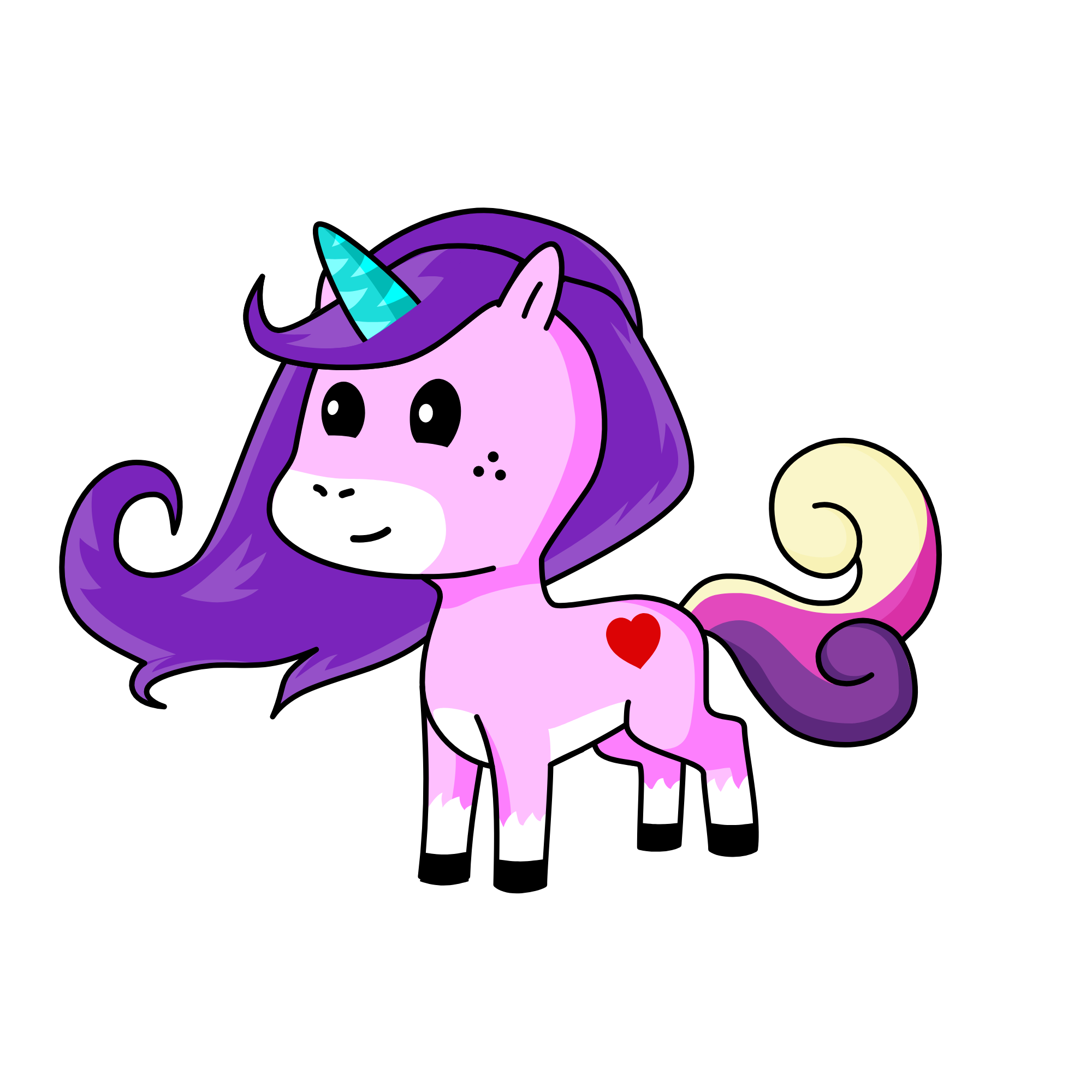 Bubbles, the unicorn