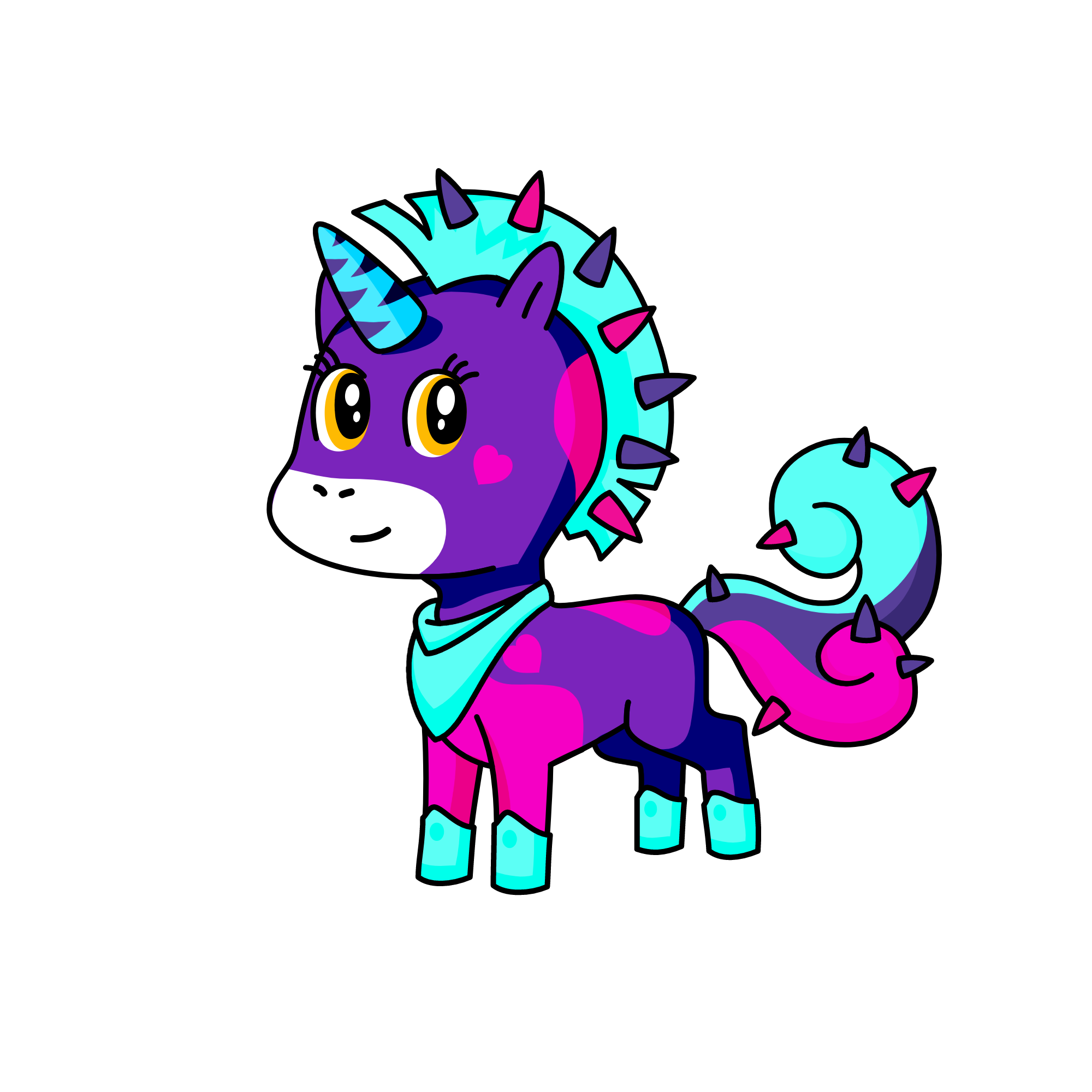SpikyPunkyCorn, the unicorn