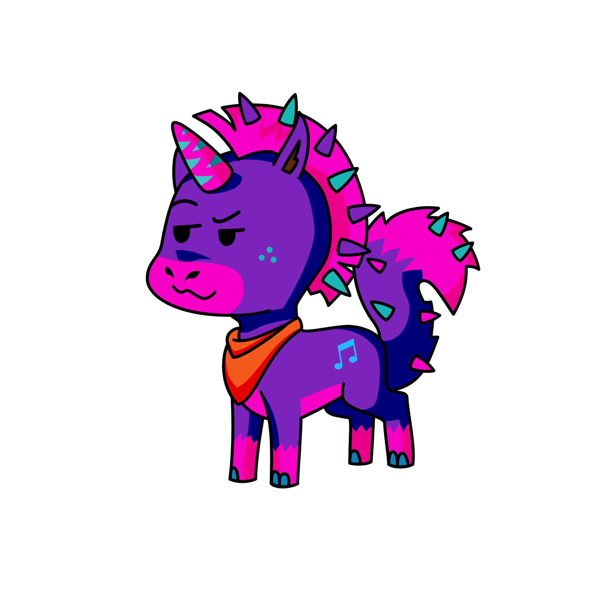 Dickweed, the unicorn