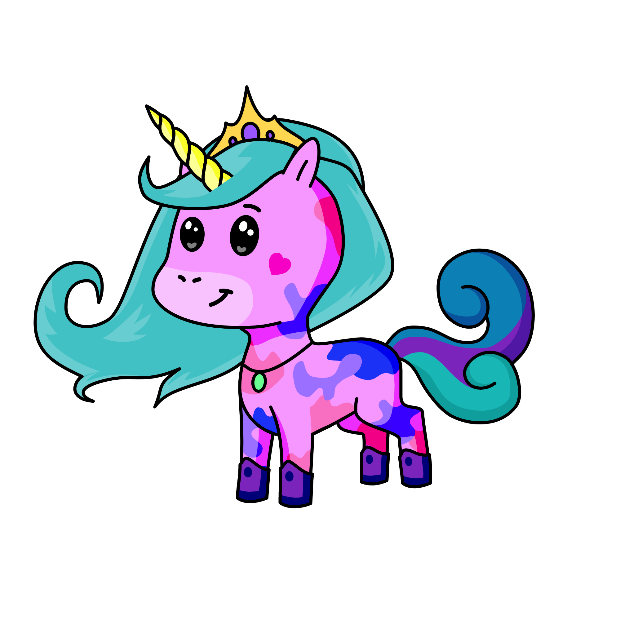 Sparkles, the unicorn