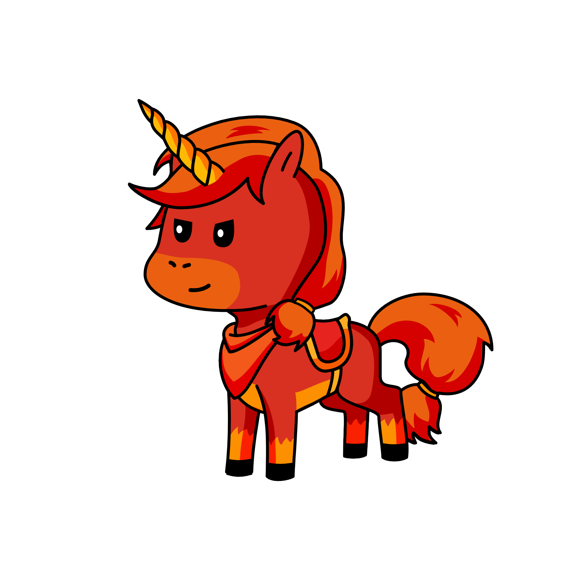 Flame, the unicorn