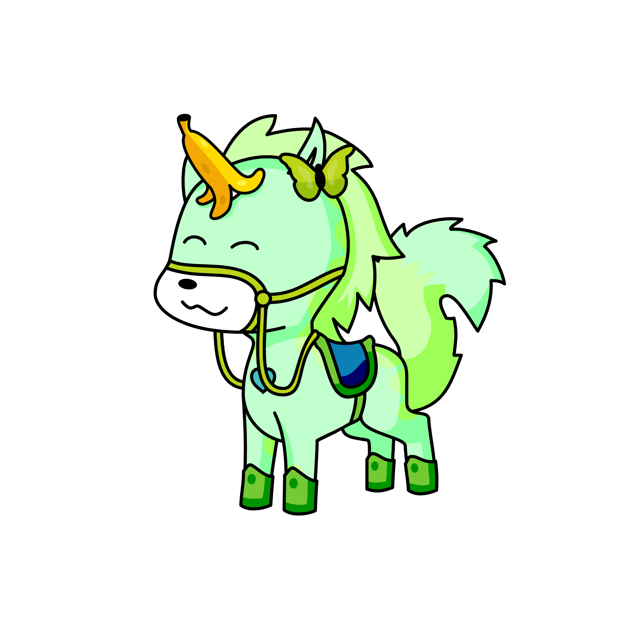 Minty, the unicorn