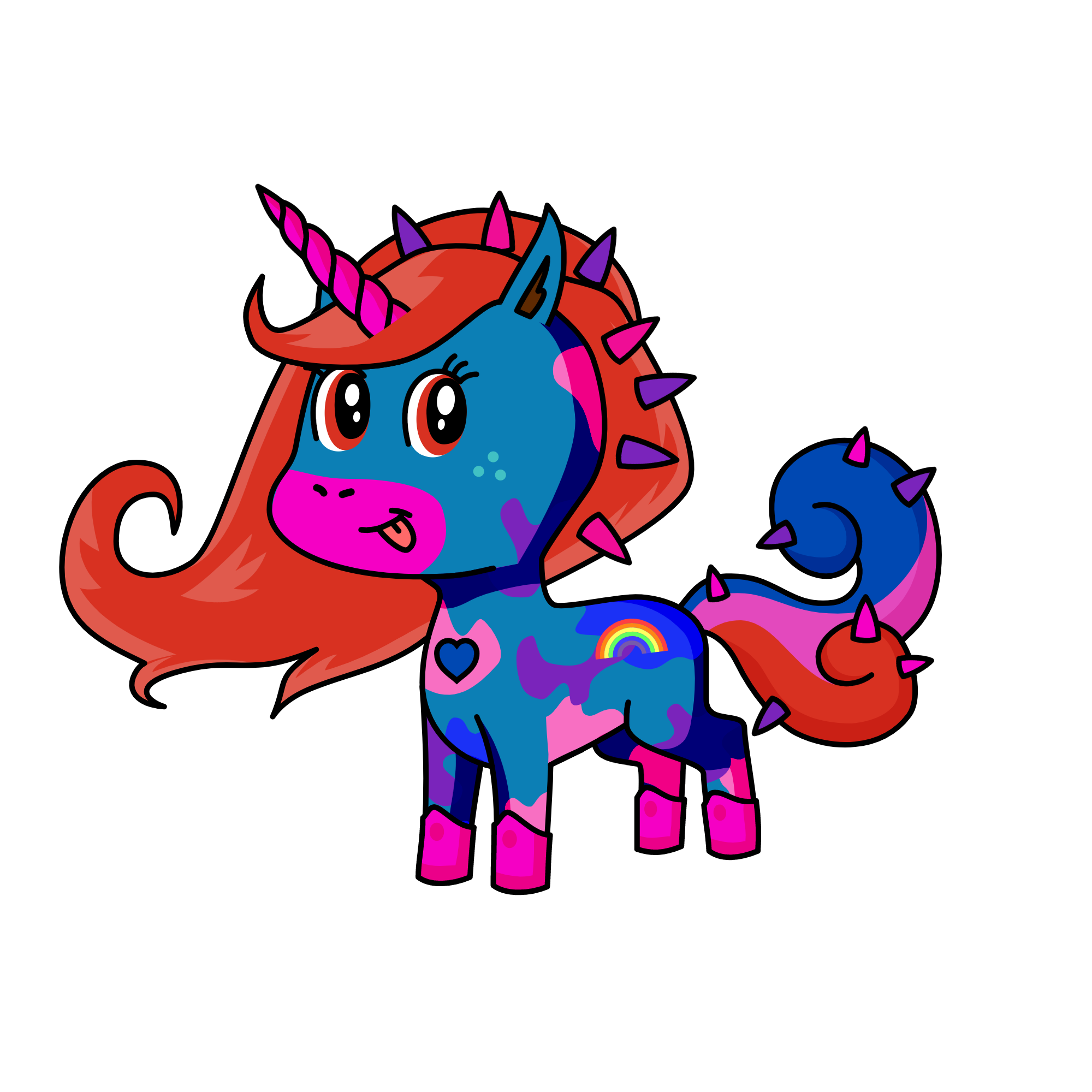 Punkycorn, the unicorn