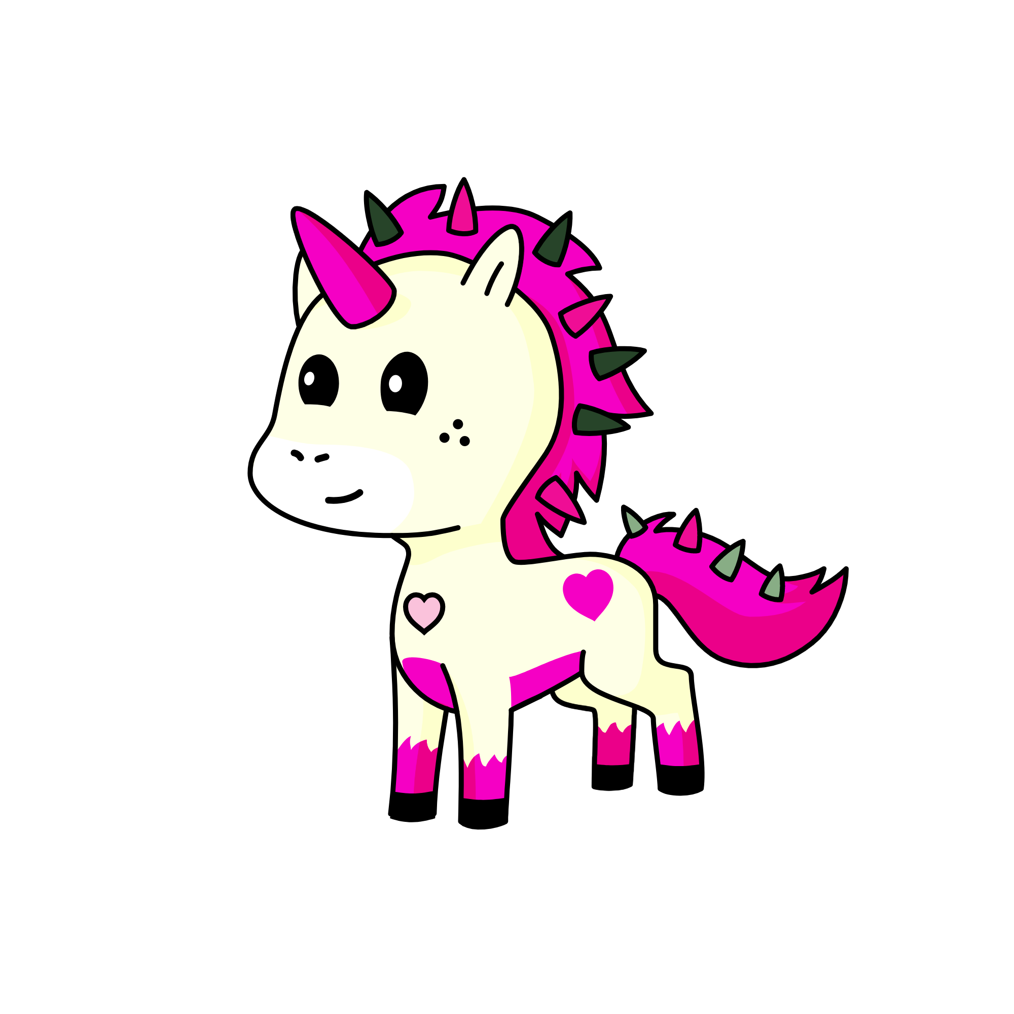 Pink Punk, the unicorn