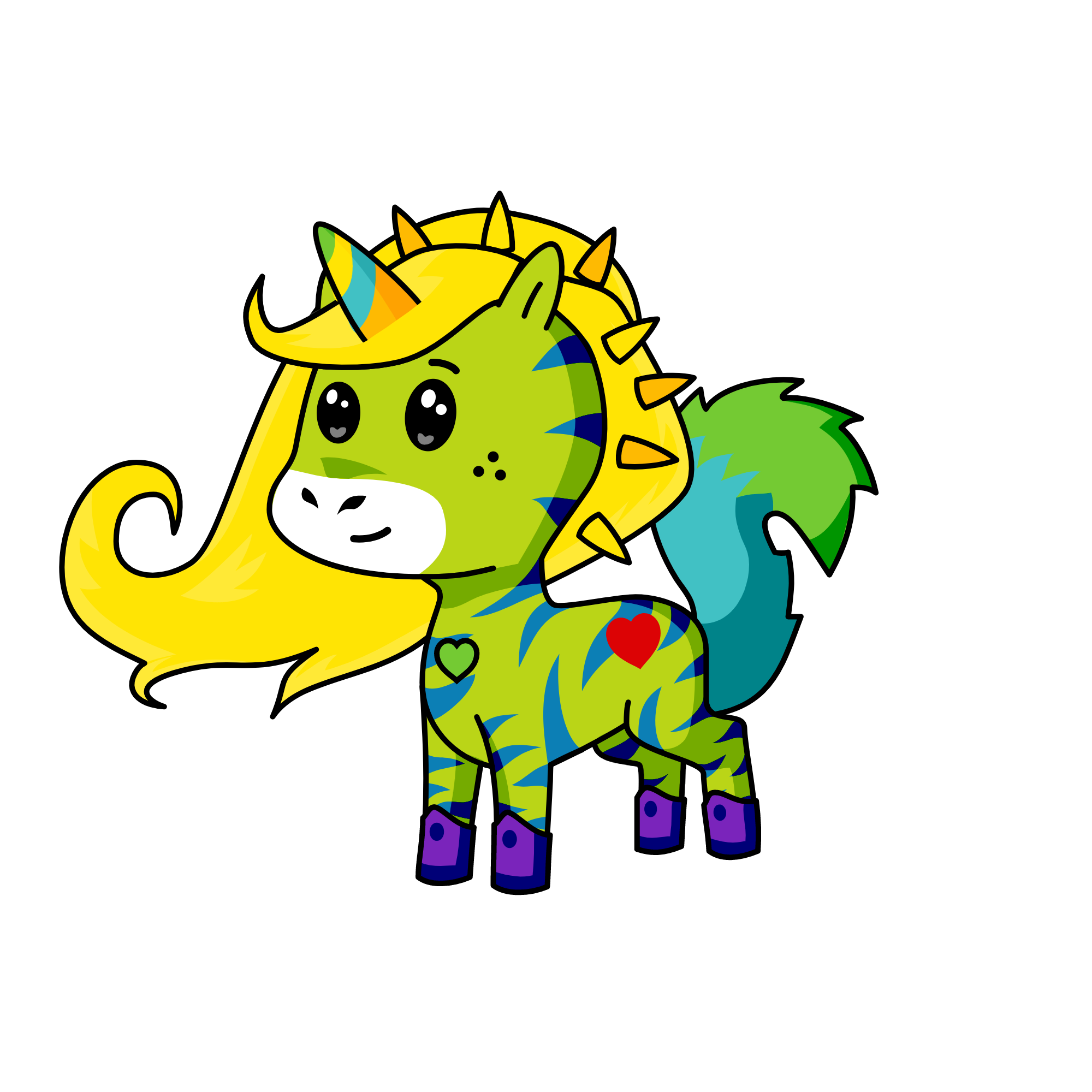 April, the unicorn