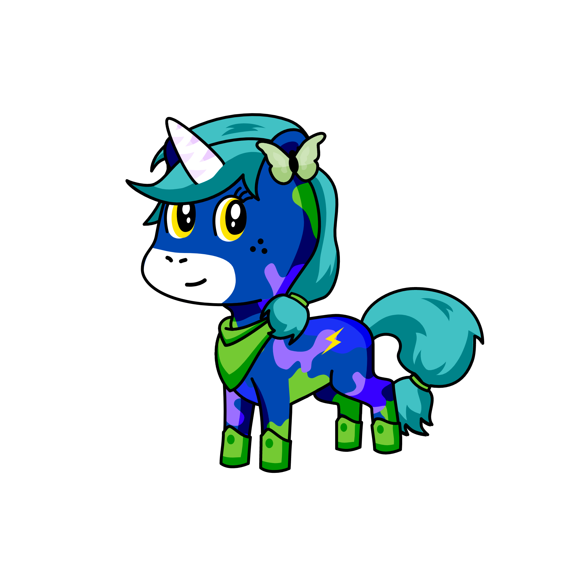 Snowfly, the unicorn