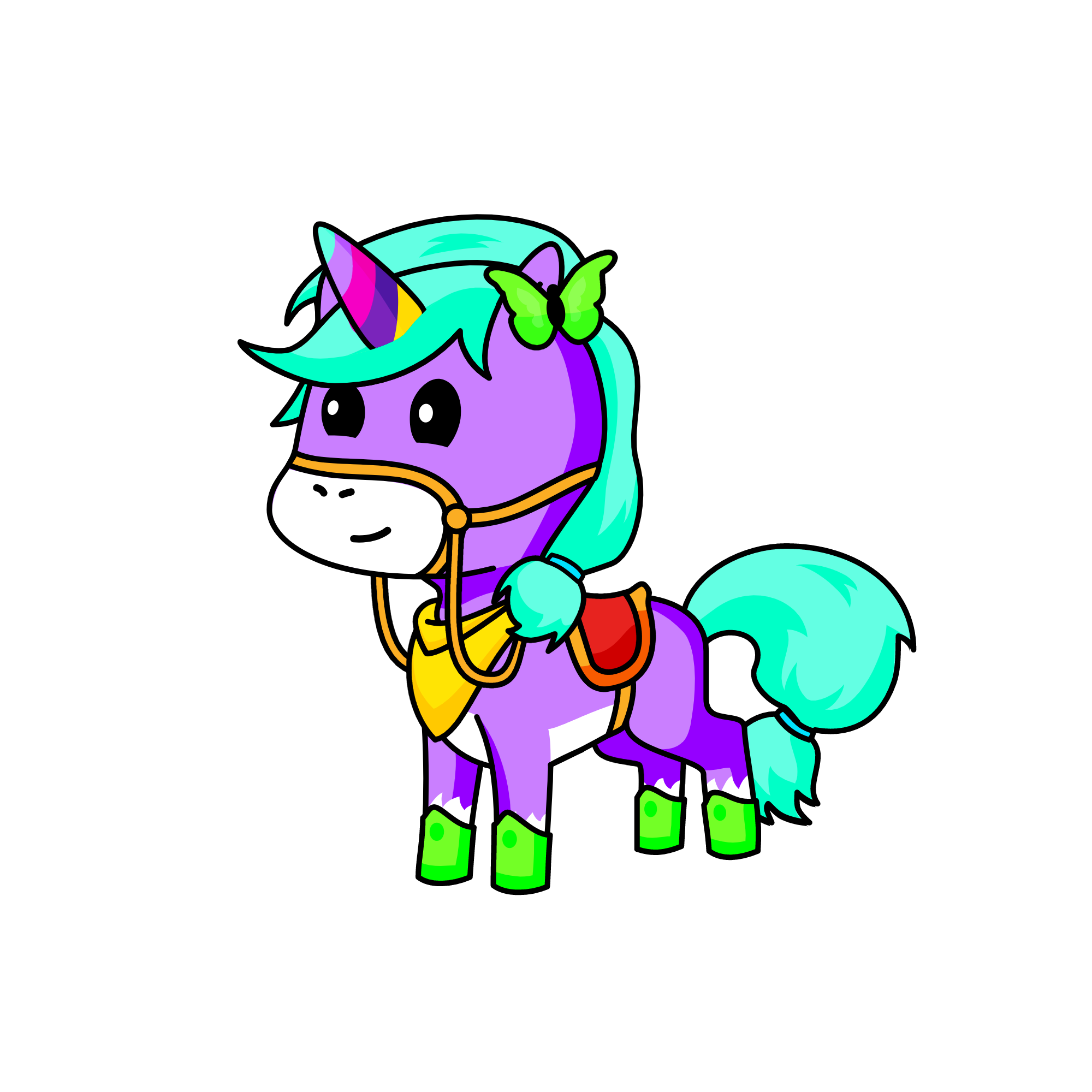 rainbow , the unicorn