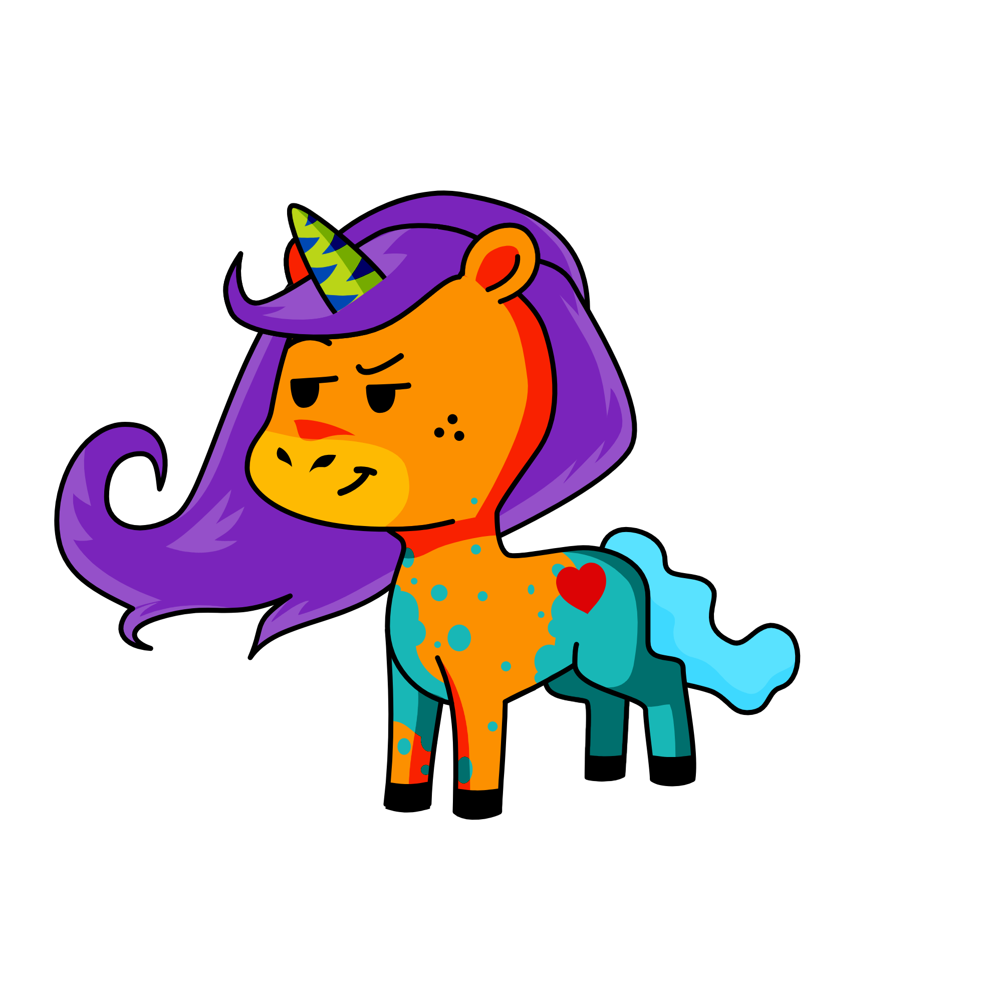Messy, the unicorn