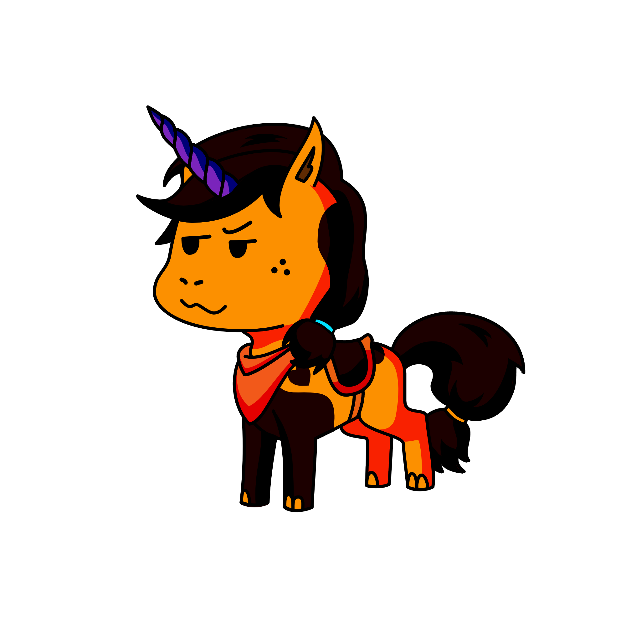 flame, the unicorn