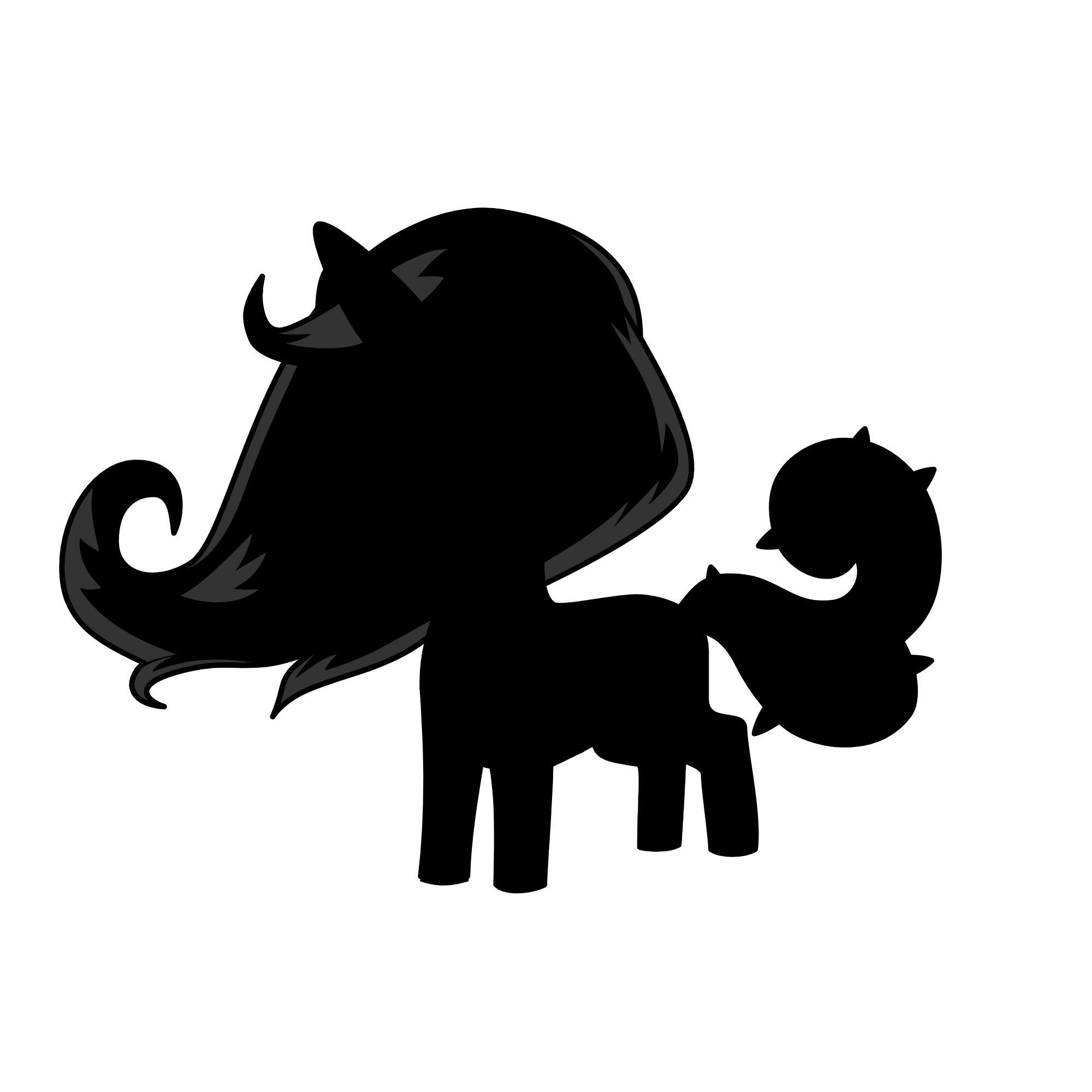 black, the unicorn